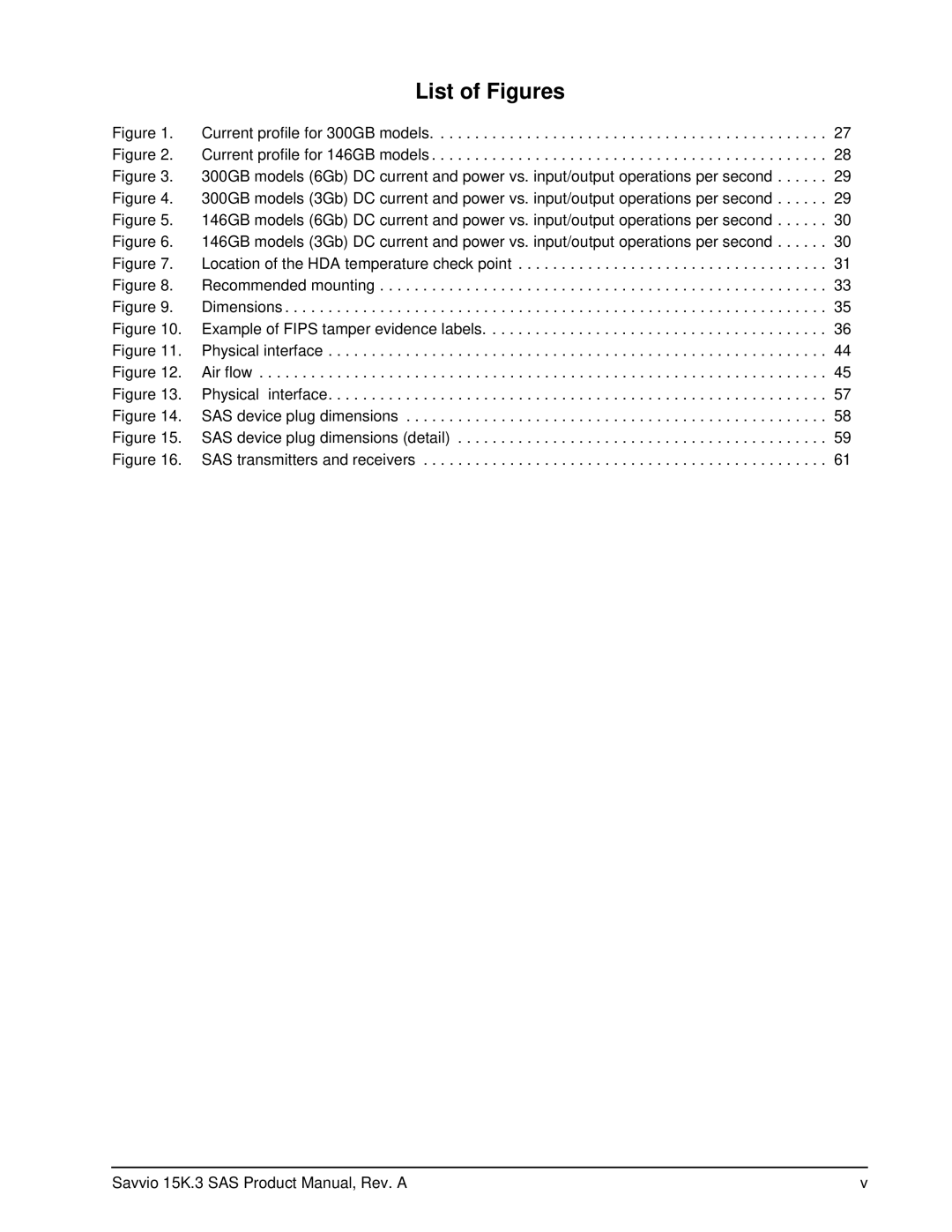 Seagate ST9300553SS, ST9300653SS, ST9300453SS, ST9146753SS, ST9146853SS, ST9146653SS manual List of Figures 