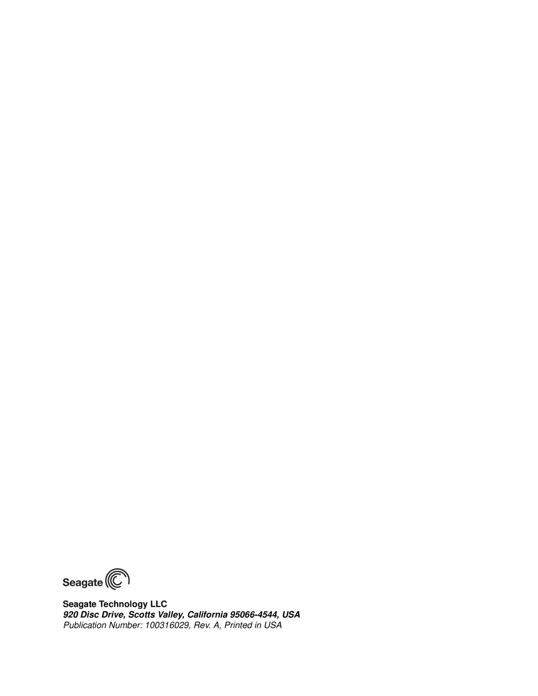 Seagate ST94019A, ST93015A, ST92014A manual Seagate Technology LLC 