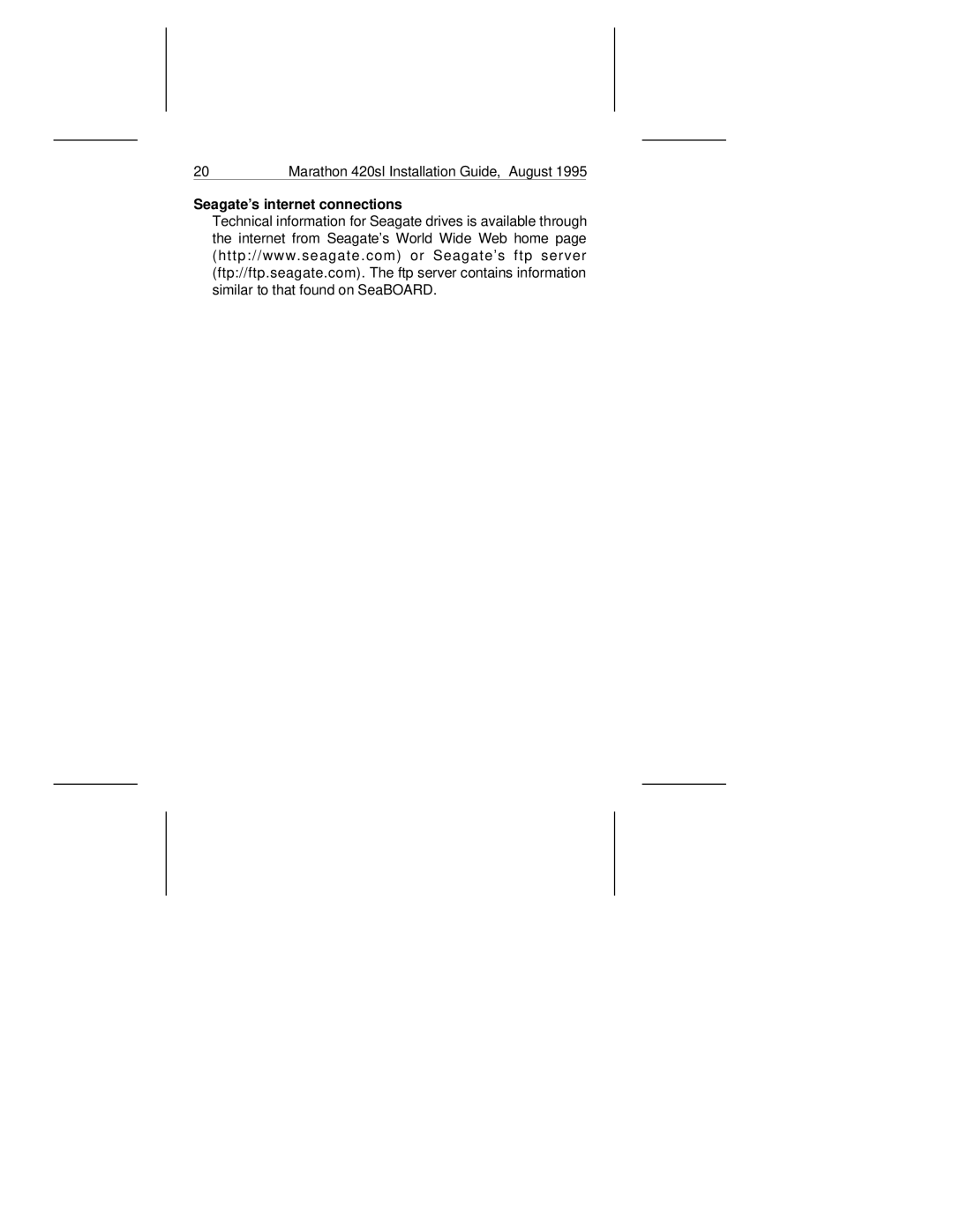 Seagate ST9420AG manual Seagate’s internet connections 