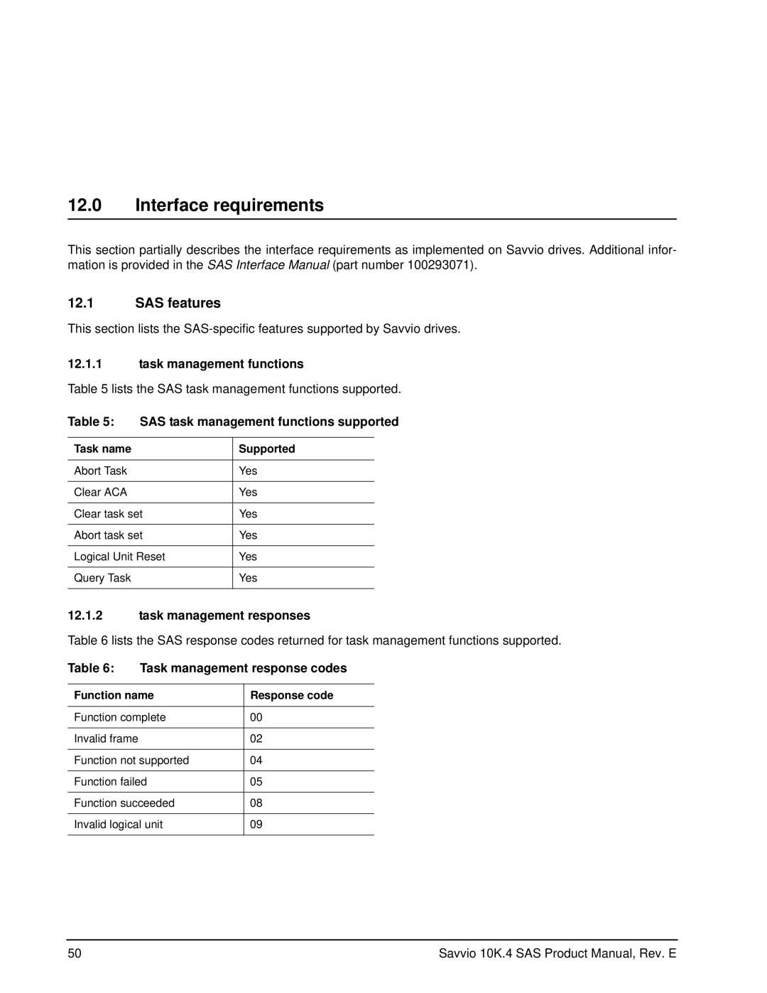 Seagate ST9450204SS, ST9600204SS, ST9600104SS, ST9600004SS, ST9450304SS, ST9450404SS manual Interface requirements, SAS features 