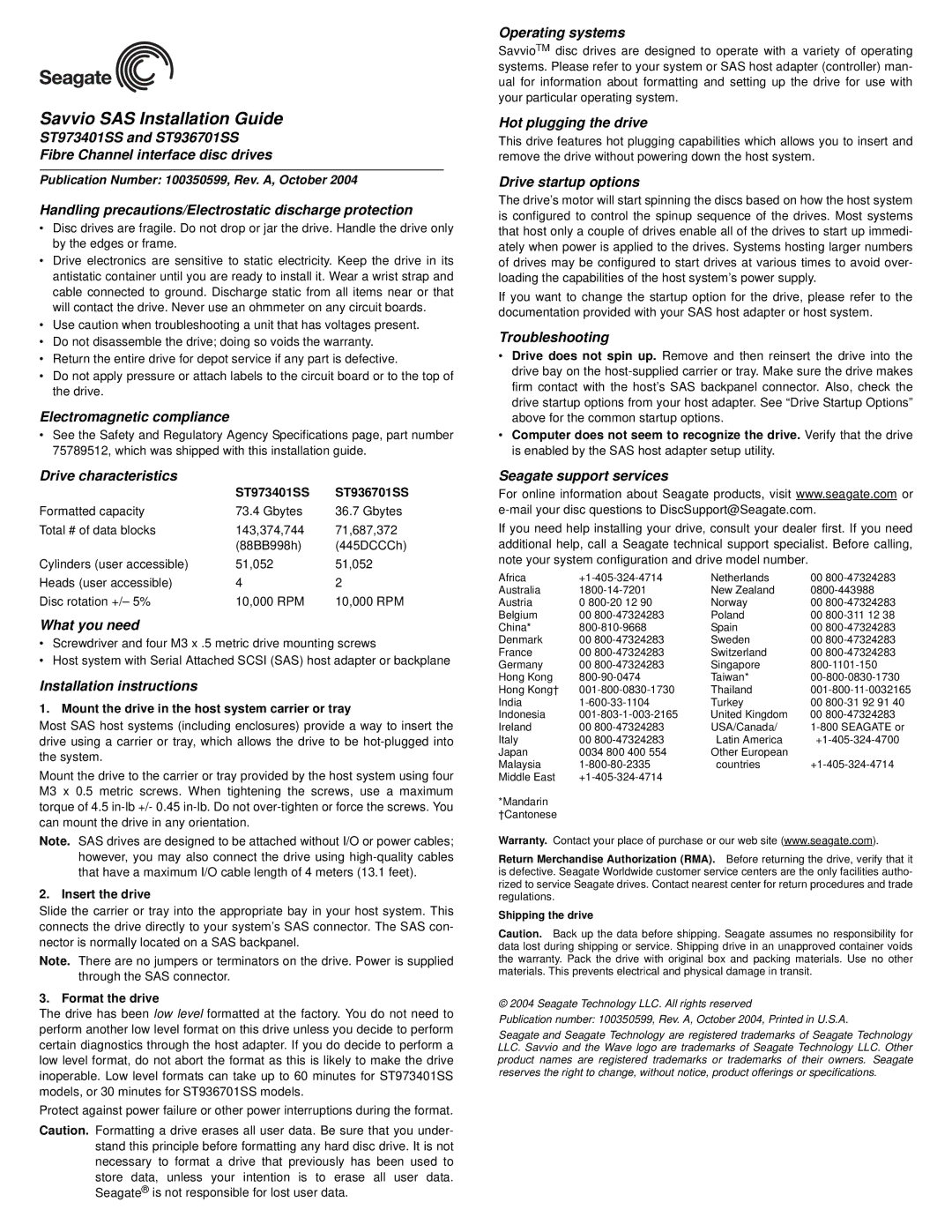 Seagate ST936701SS installation instructions Handling precautions/Electrostatic discharge protection, What you need 