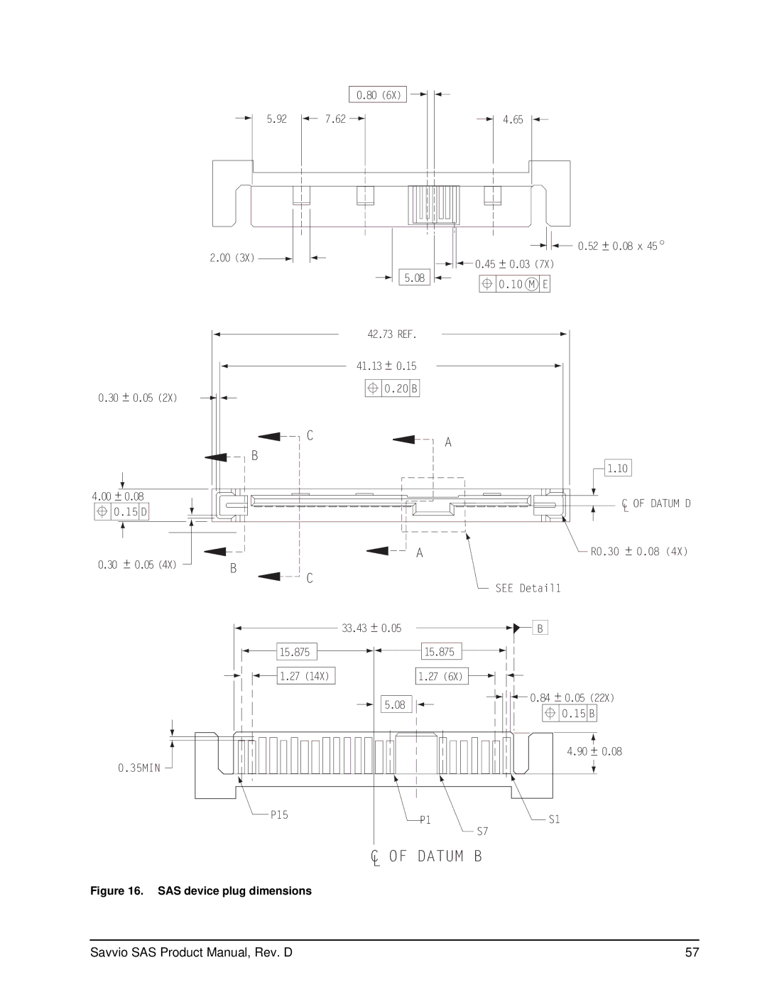 Seagate ST936701SS, ST973401SS manual Datum B 