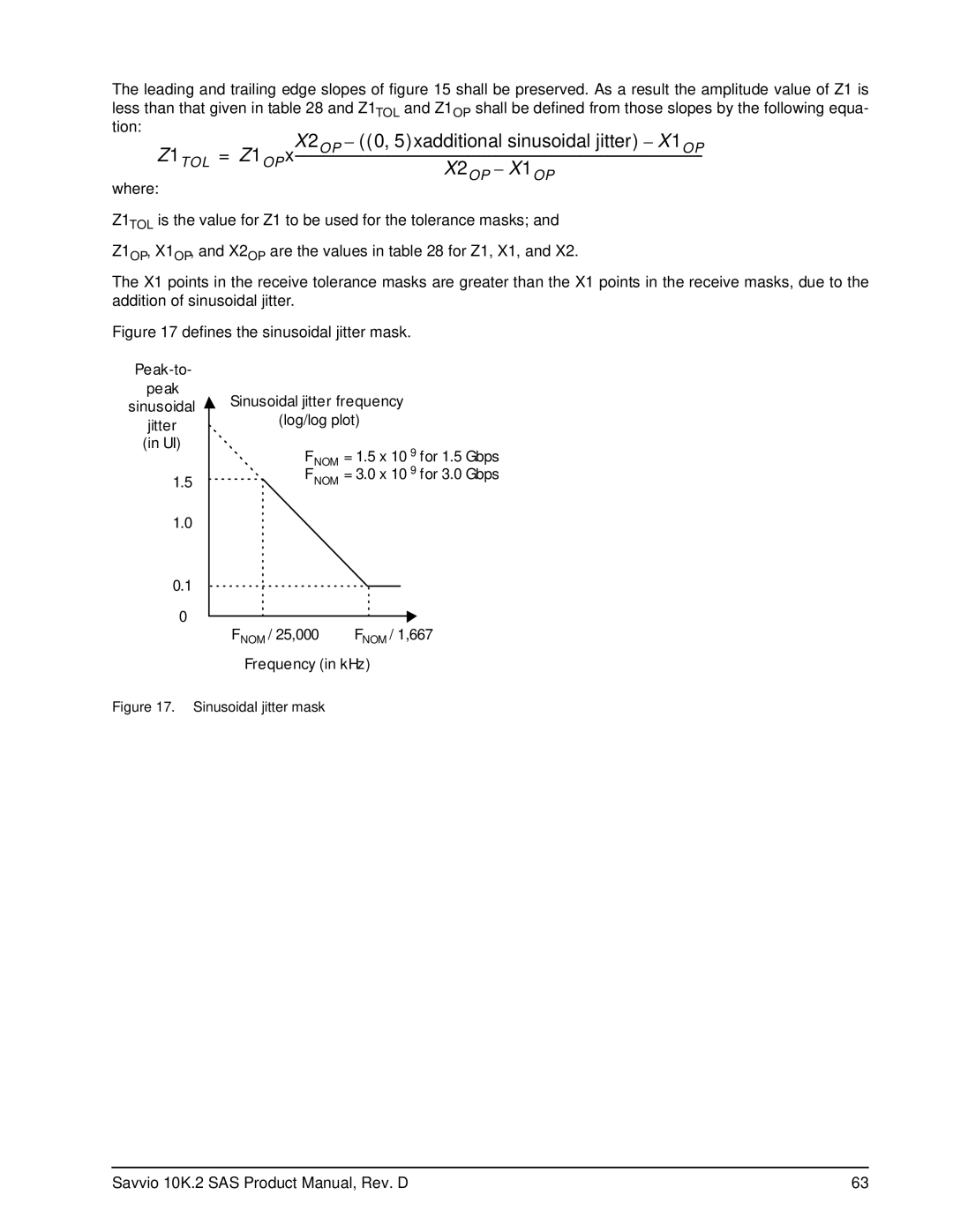 Seagate ST9146802SS, ST973402SS manual Peak-to, Sinusoidal, Jitter, Frequency in kHz 