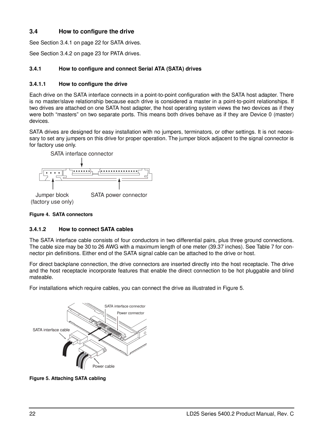 Seagate ST980210AS, ST960210AS, ST940210AS, ST920210AS manual How to configure the drive, How to connect Sata cables 