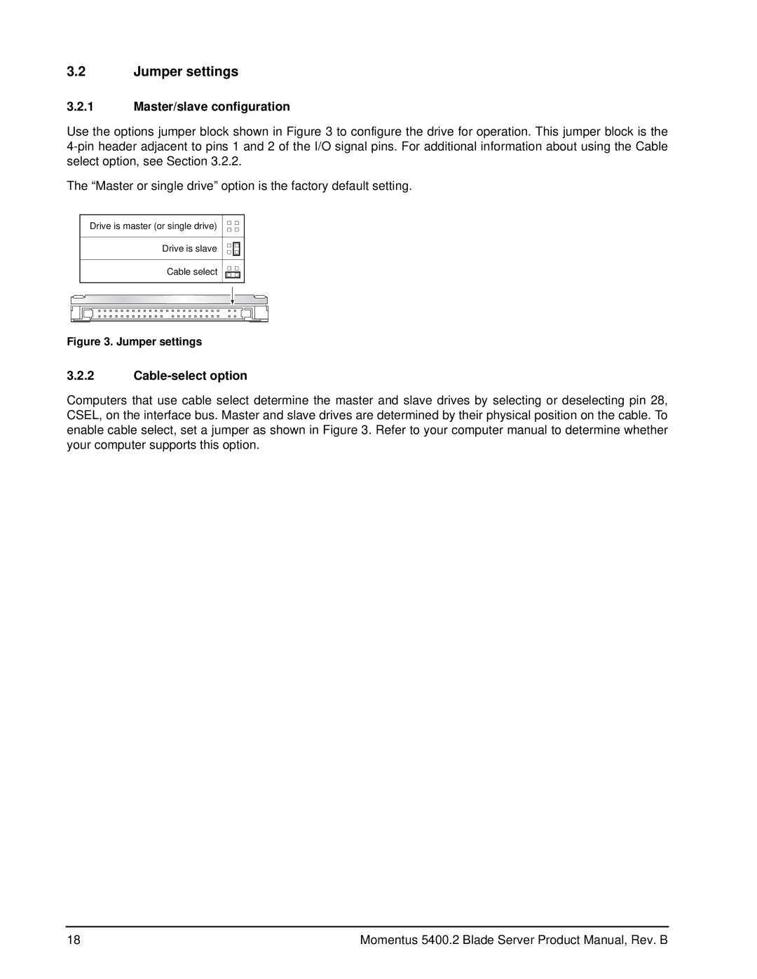 Seagate ST9120821AB, ST98823AB, ST94813AB, ST96812AB manual Jumper settings, Master/slave configuration, Cable-select option 