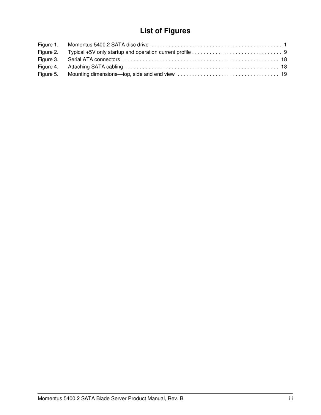 Seagate ST98823SB, ST96812SB, ST94813SB, ST9120821SB, ST9100824SB manual List of Figures 