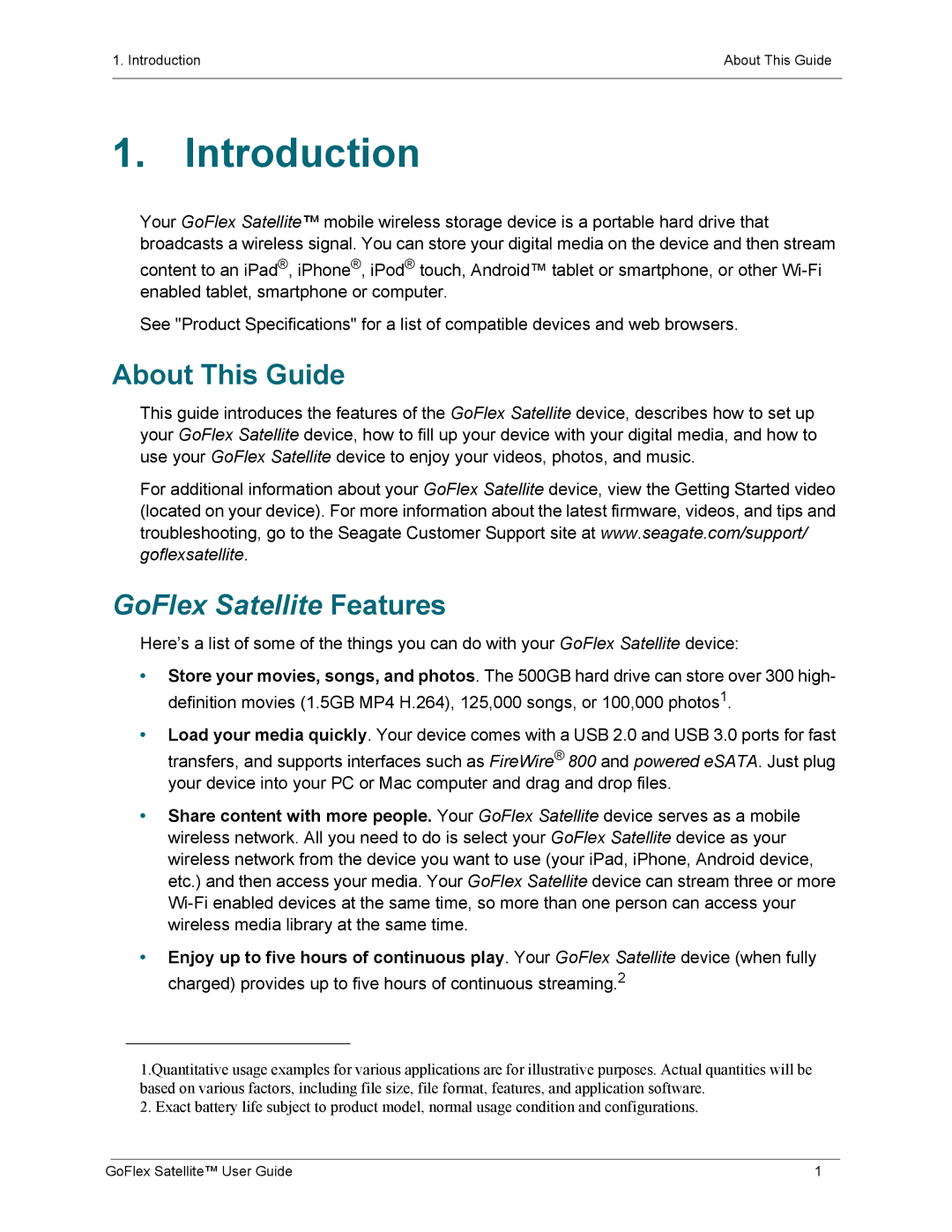 Seagate STBF500101 manual Introduction, About This Guide 