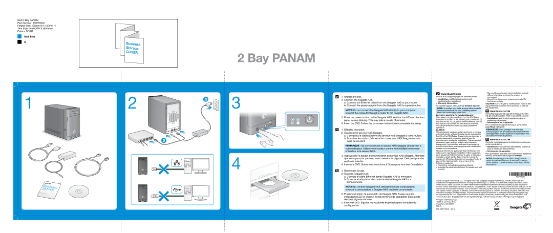 Seagate STBN8000100 quick start Bay Panam 