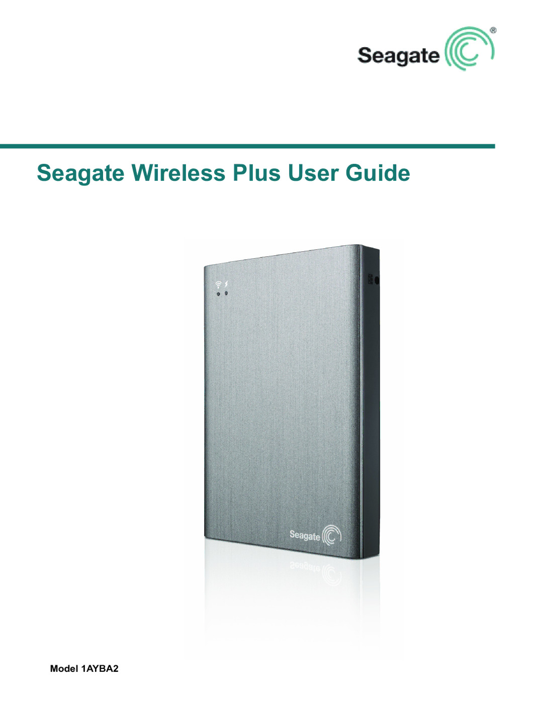 Seagate STCK1000100 manual Seagate Wireless Plus User Guide, Model 1AYBA2 