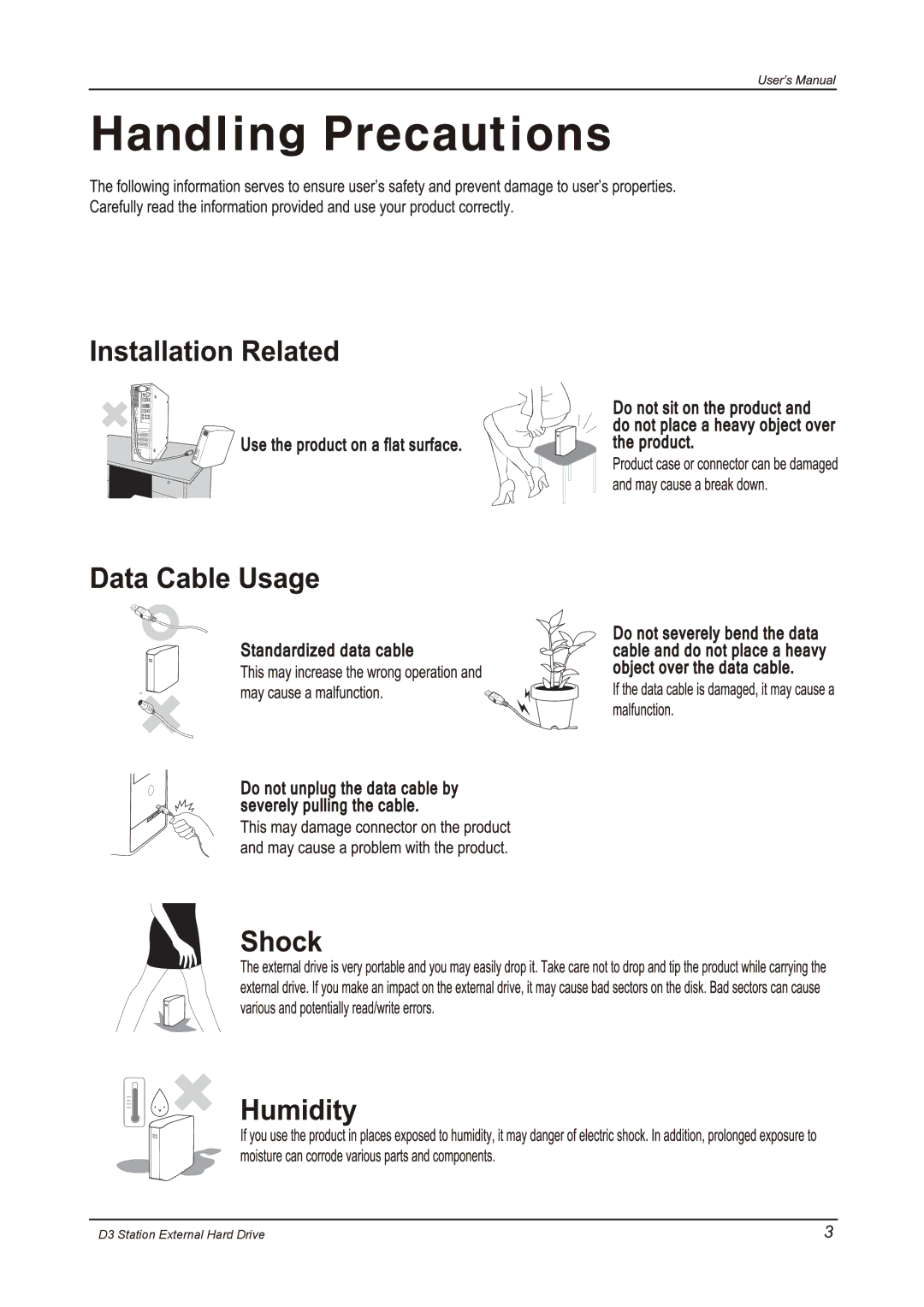 Seagate STSHXD301TDB manual D3 Station External Hard Drive 