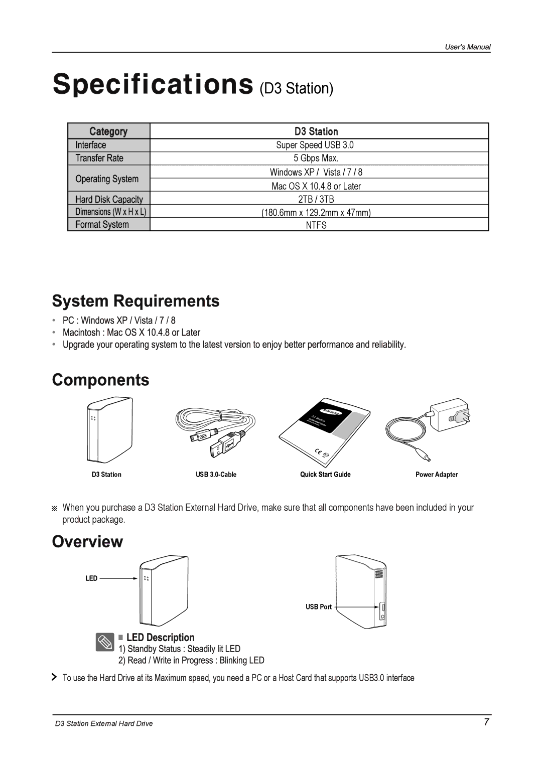 Seagate STSHXD301TDB manual D3 Station 