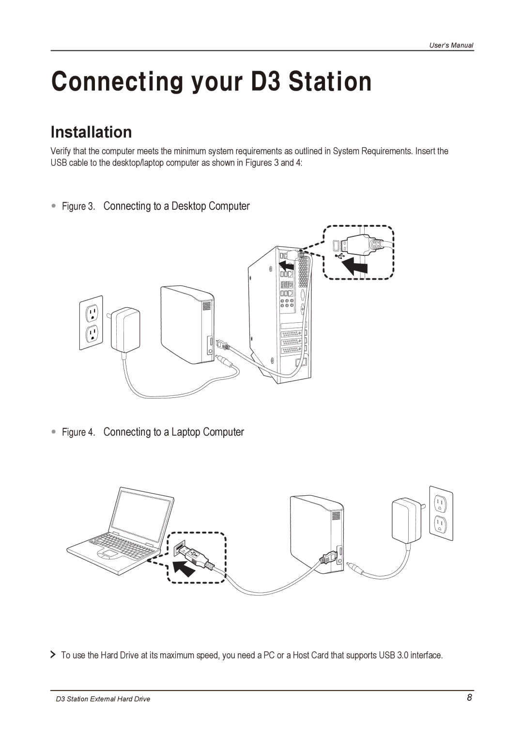 Seagate STSHXD301TDB manual Connecting your D3 Station, Installation 