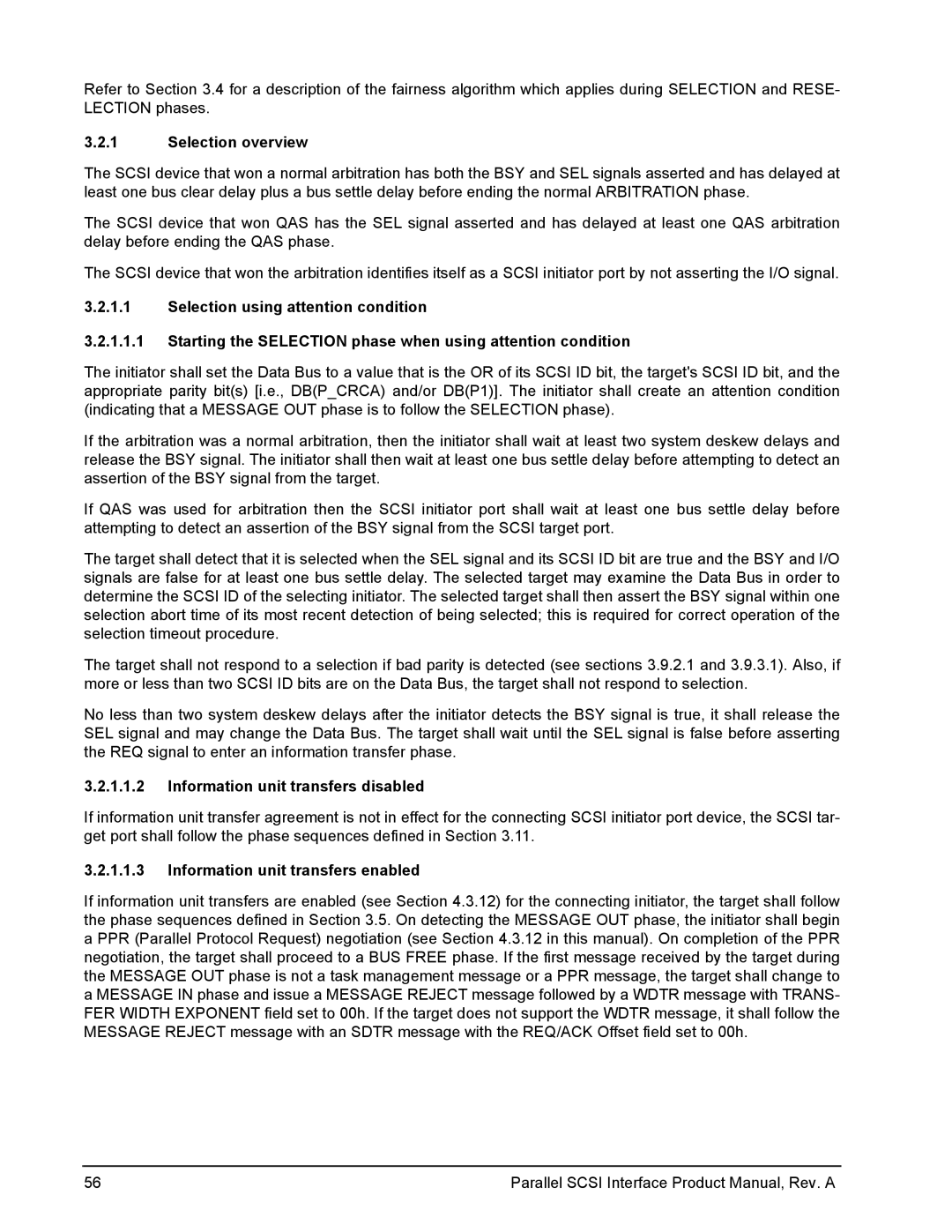 Seagate Ultra 320, Ultra 160 Selection overview, Information unit transfers disabled, Information unit transfers enabled 