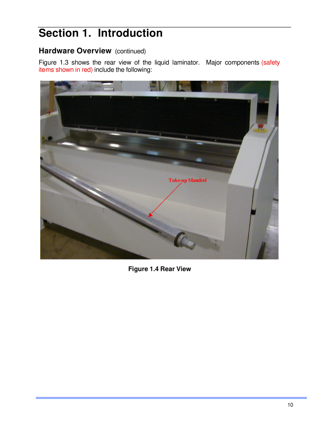 SEAL AS-1600 operation manual Rear View 