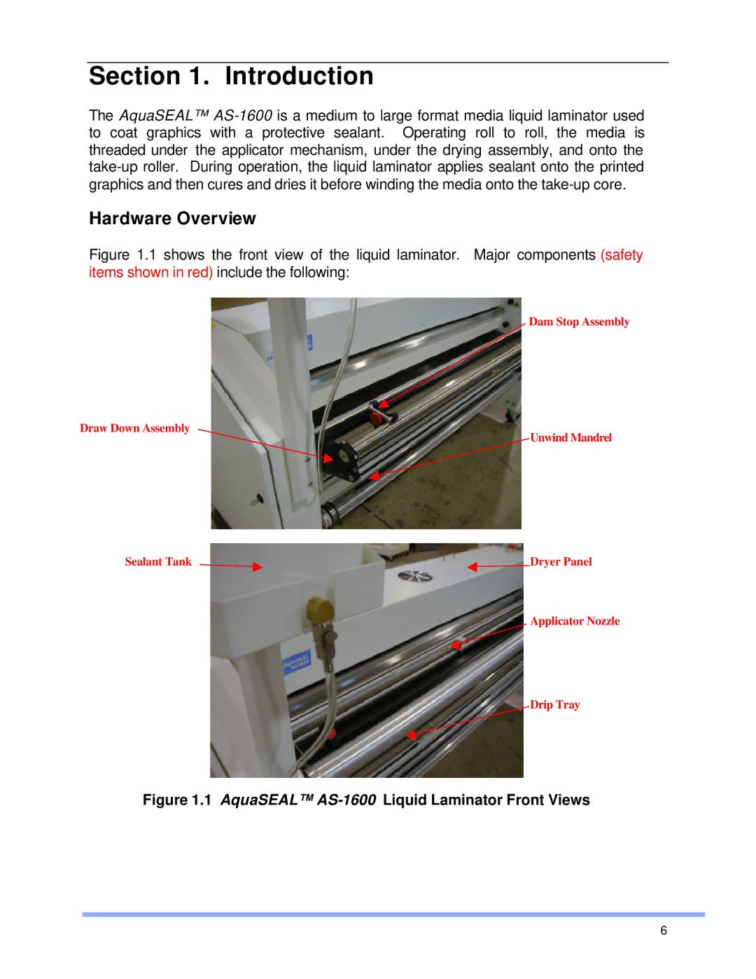 SEAL AS-1600 operation manual Introduction, Hardware Overview 