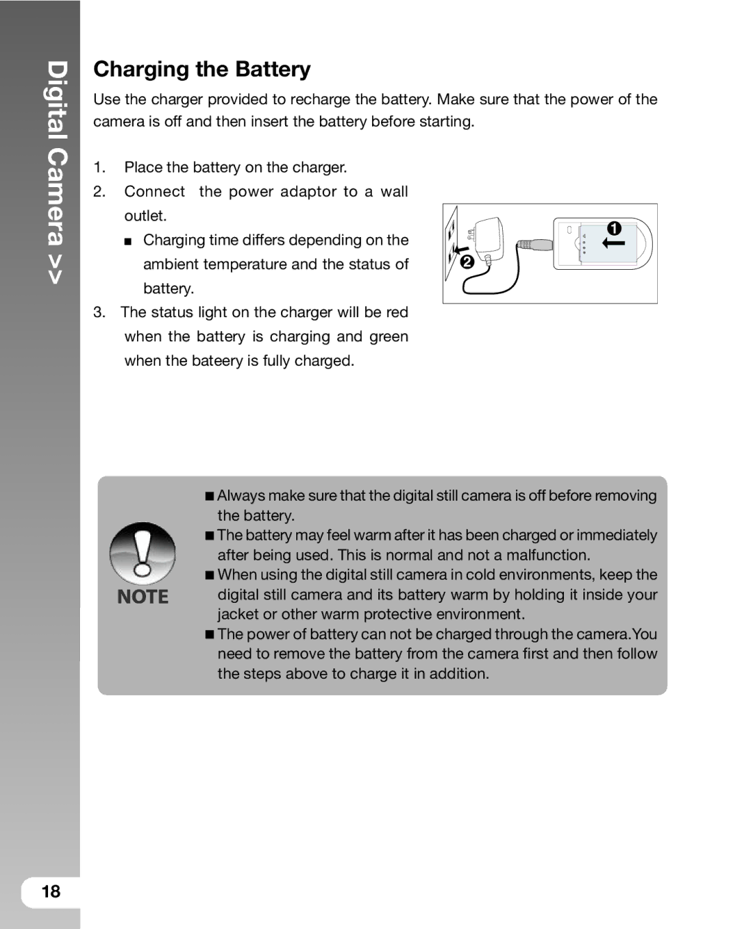 Sealife DC 600 manual Charging the Battery 