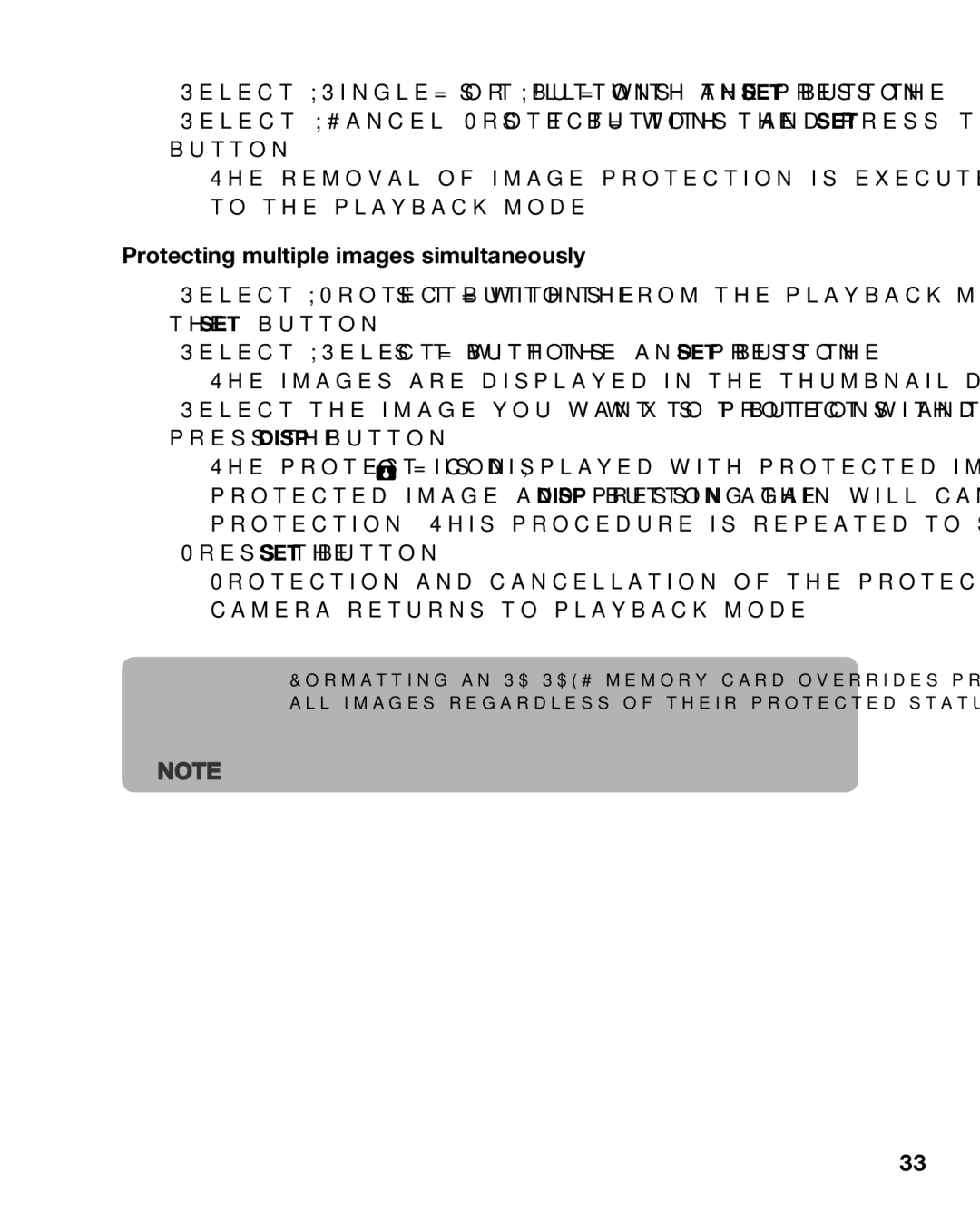 Sealife DC800 manual Protecting multiple images simultaneously 