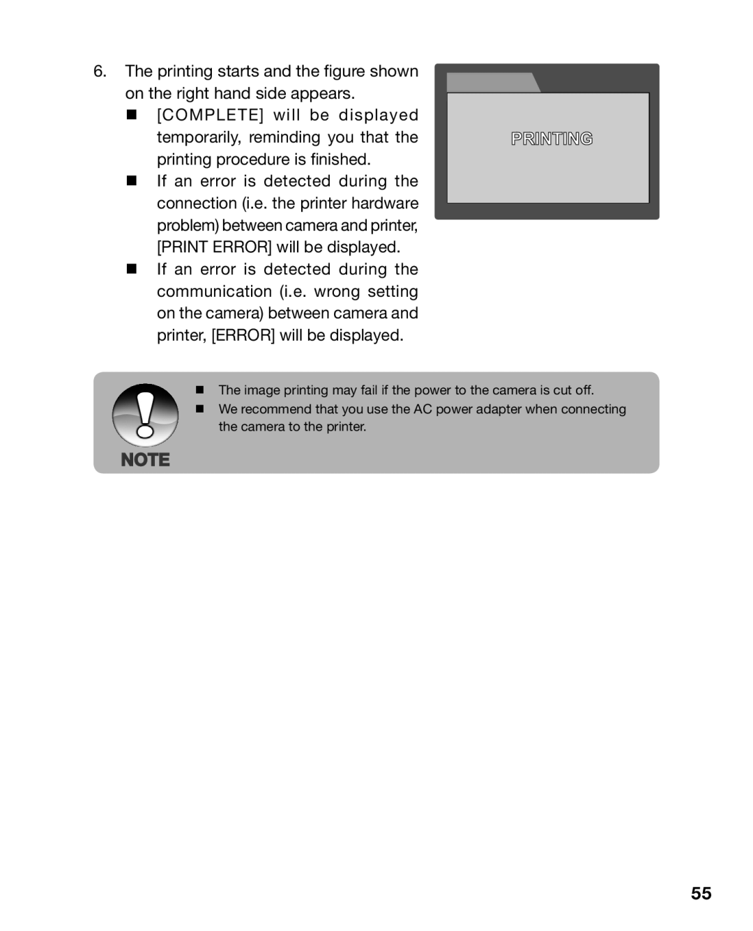 Sealife DC800 manual Printing 