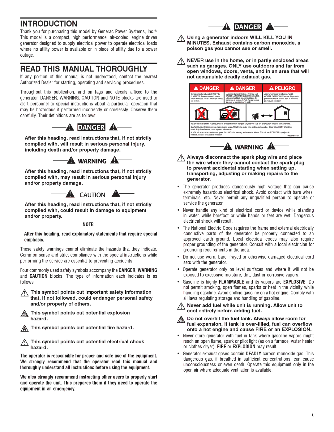 Sears 005734-0, 005735-0 manual Introduction, Read this Manual Thoroughly 