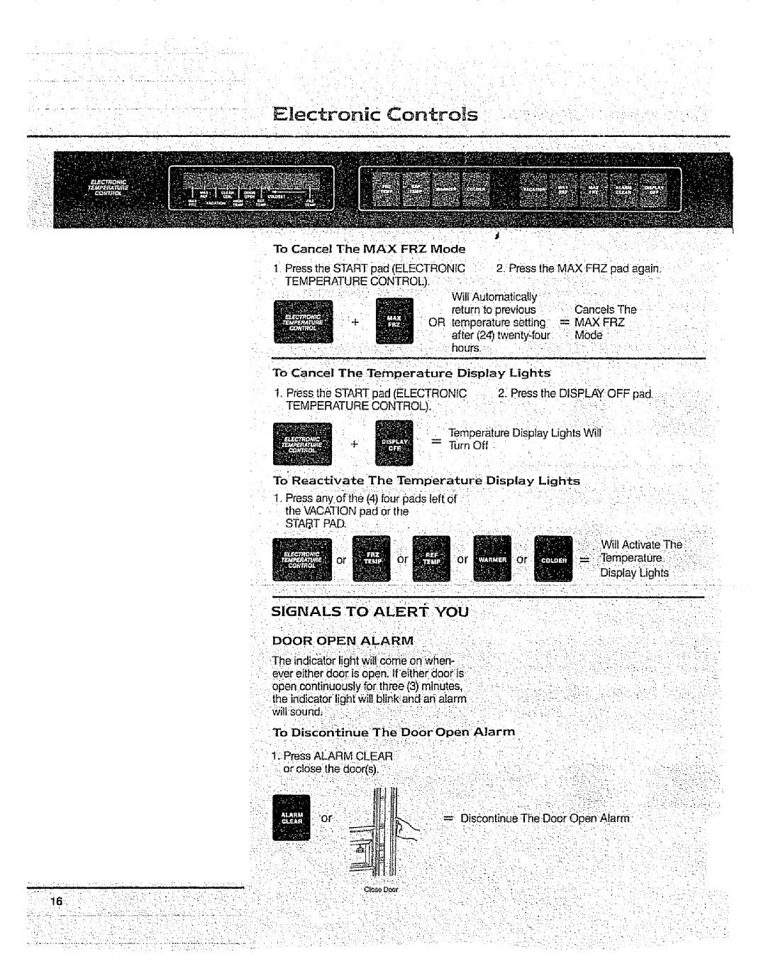 Sears 10062603 manual Signals, To ALERi-YOJ 