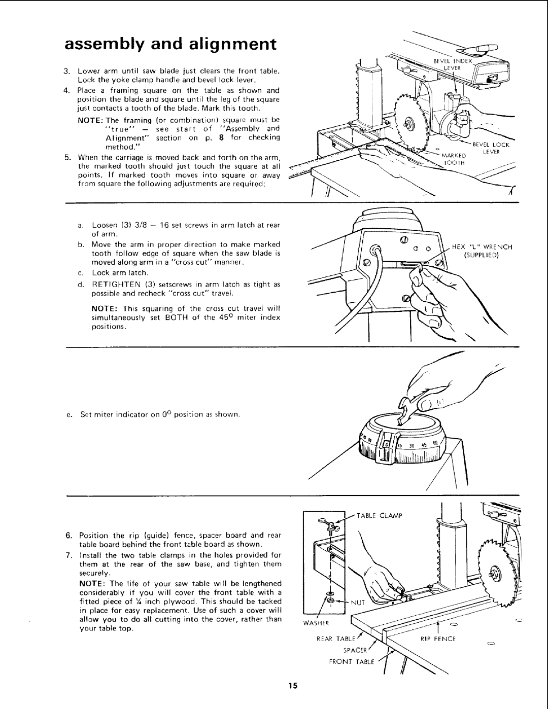 Sears 113.19771 owner manual Hex, Wrench 