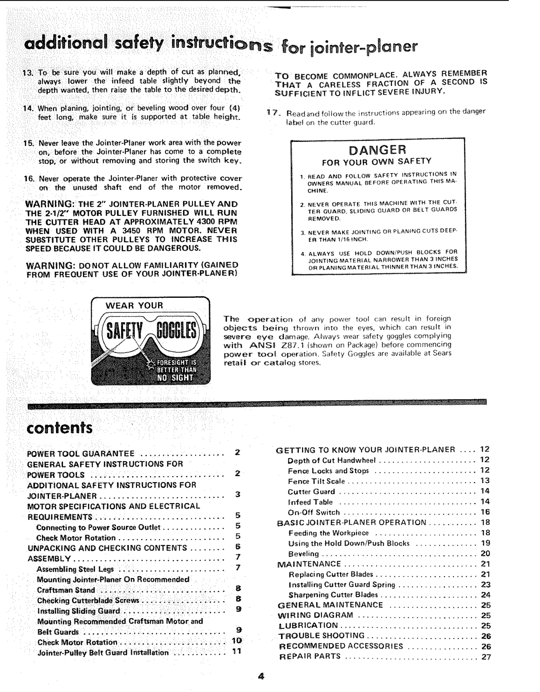 Sears 113.206930, 113.20680 manual Electrical Requirements, Unpacking Checking Contents Assembly 