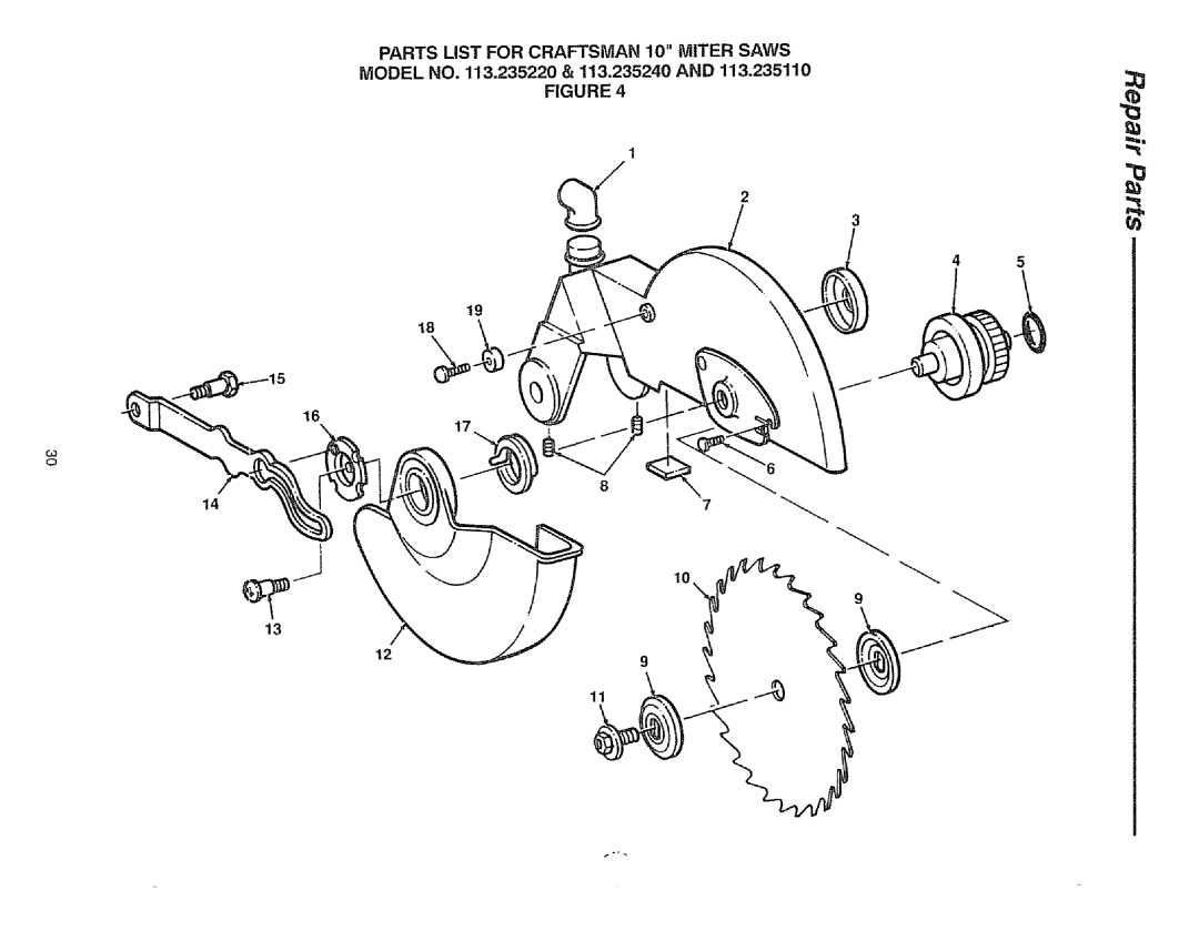 Sears 113=235240, 113.23522 manual Model no .235220 & 113.235240 