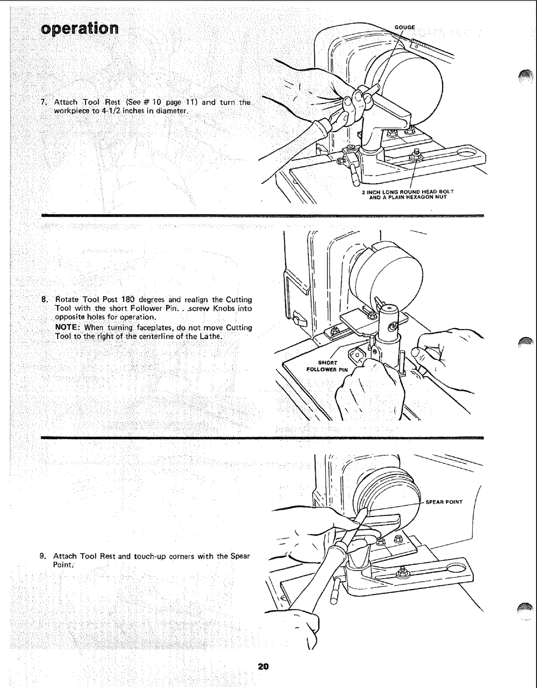 Sears 113.24907 manual OperaUon 