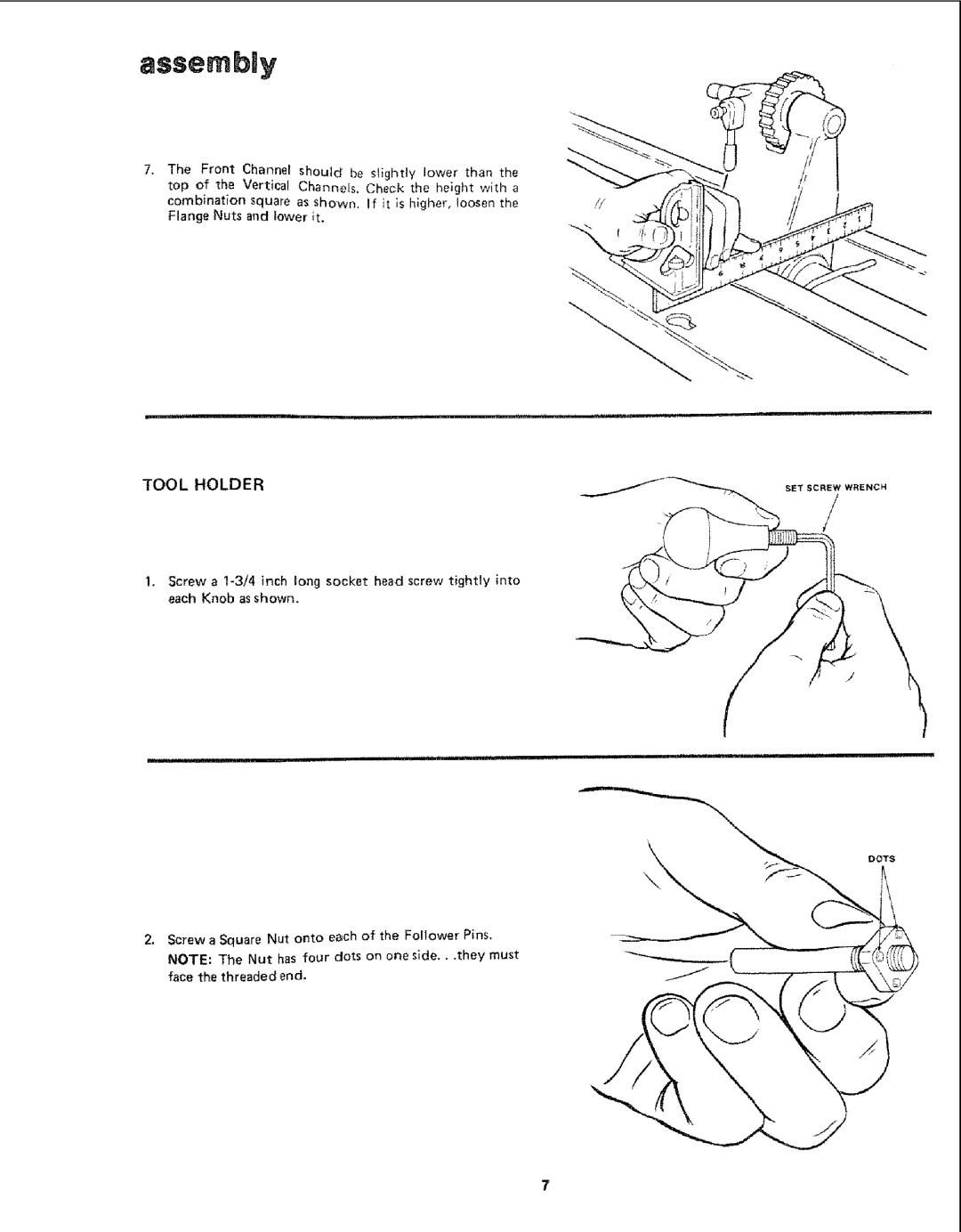 Sears 113.24907 manual Assembly, Into 