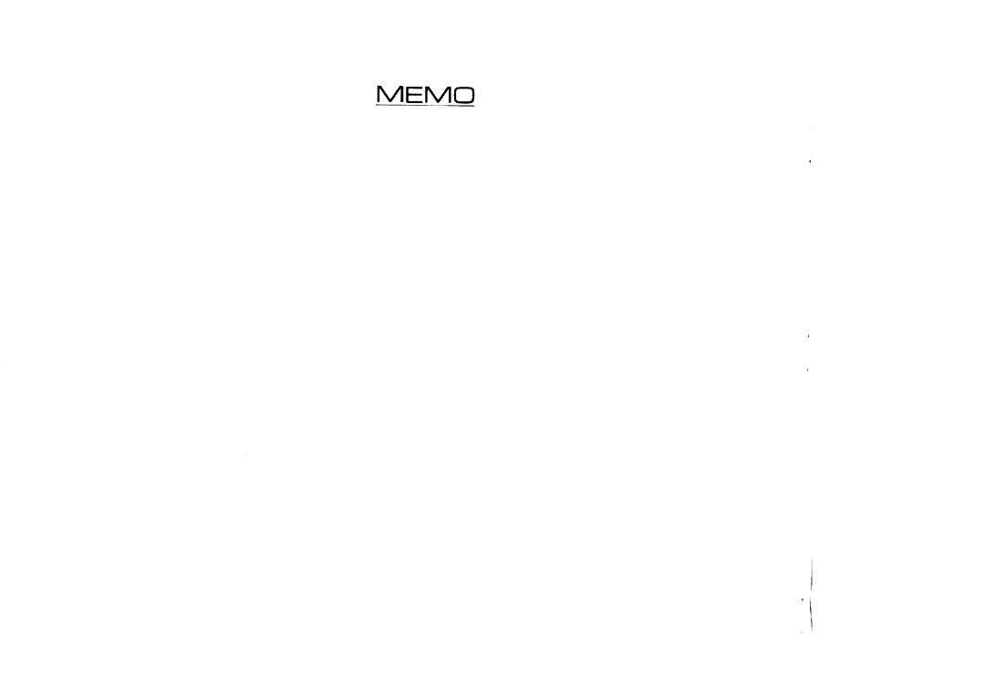 Sears 12581, 12781, 12681, 11682 manual Memo 