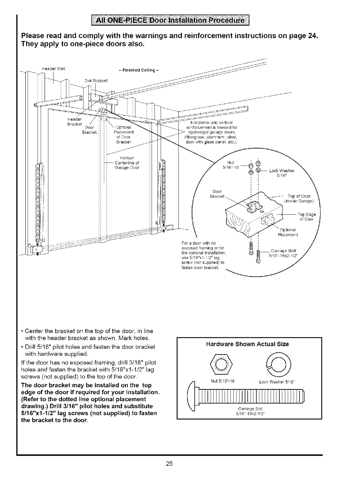 Sears 139.53636SRT, 139.53641SRT, 139.53525SRT, 139.53640SRT, 139.53627SRT owner manual Finished Ceiling 