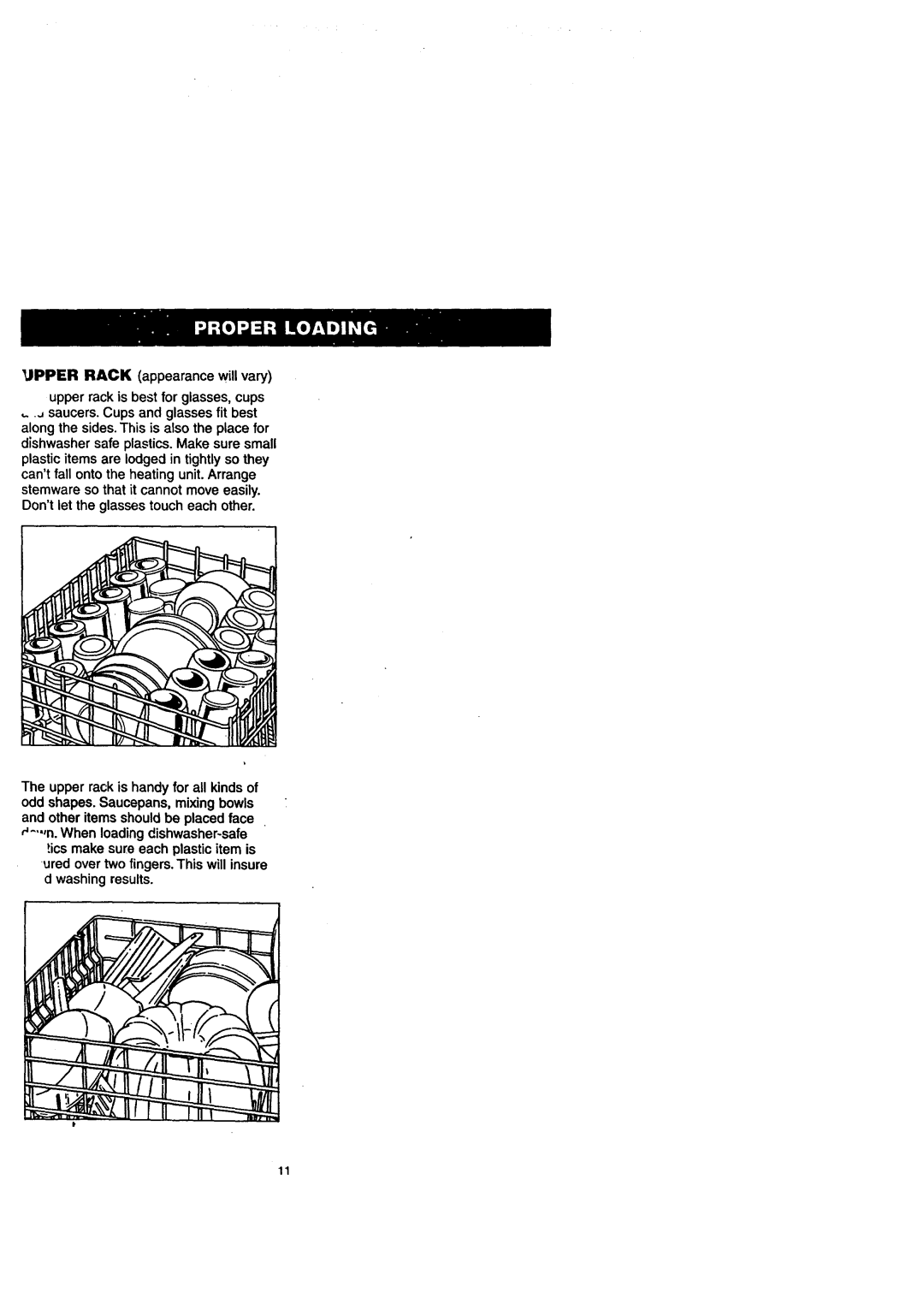 Sears 14175, 14172, 14171, 14174 owner manual Dontlet the glassestouch each other 