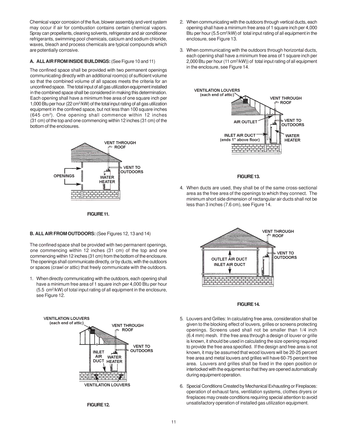 Sears 153.332040, 153.332060, 153.332050, 153.332070 owner manual ALL AIR from Inside Buildings See 