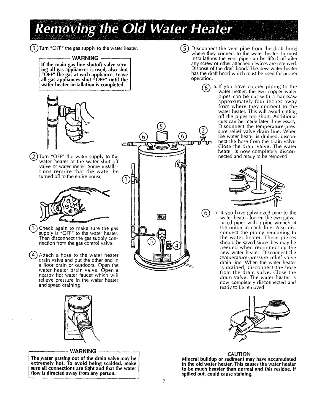 Sears 153333031, 153333100, 153333131, 153333030, 153333531, 153333000 OTurn ItOFF the gas supply to the water heater 