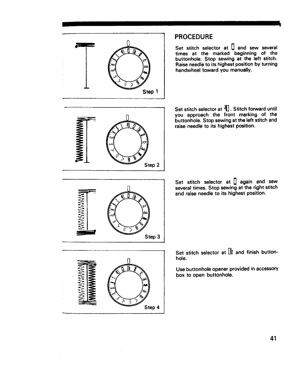 Sears 1561, 1355, 1340, 1350, 1345, 1358, 1595 owner manual Iiiiiihi Procedure 