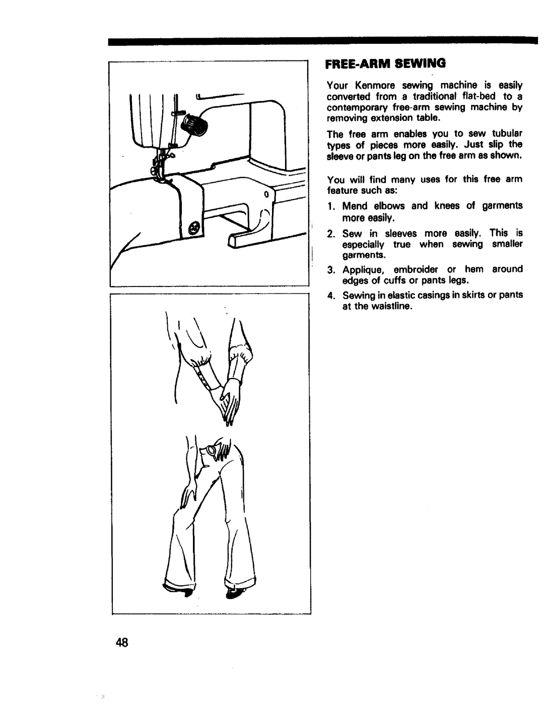 Sears 1561, 1355, 1340, 1350, 1345, 1358, 1595 owner manual FREE-ARM Sewing 