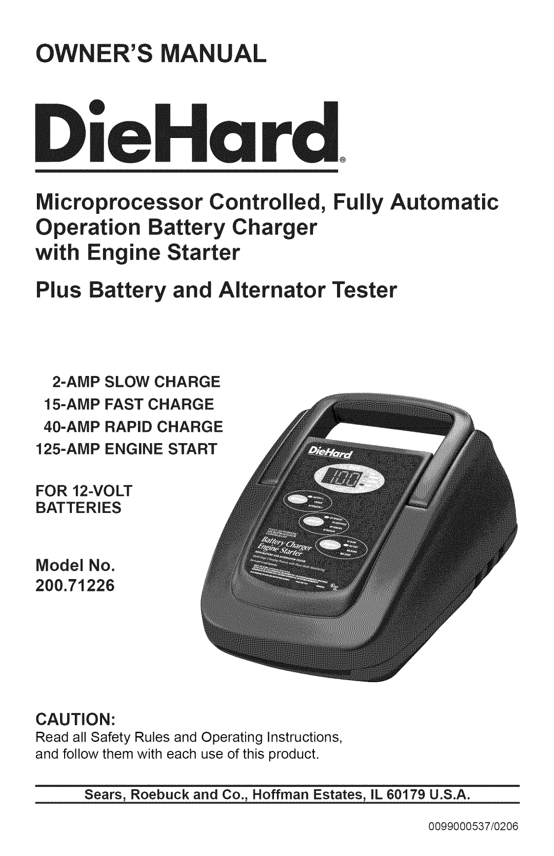 Sears 200.71226 owner manual Microprocessor Controlled, Fully Automatic 