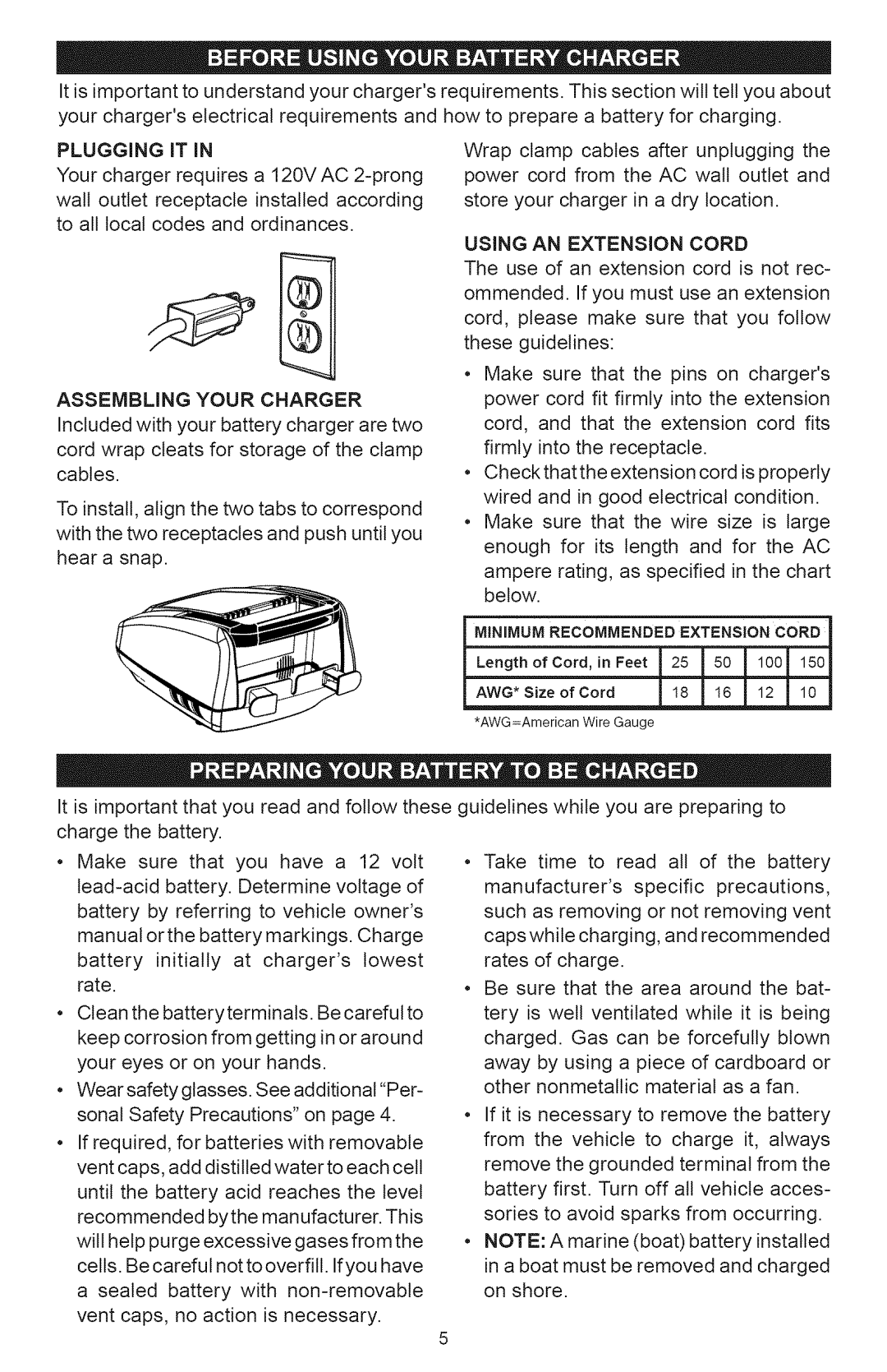 Sears 200.71226 owner manual Assemblingyourcharger, IMuMRECOEMEDE 