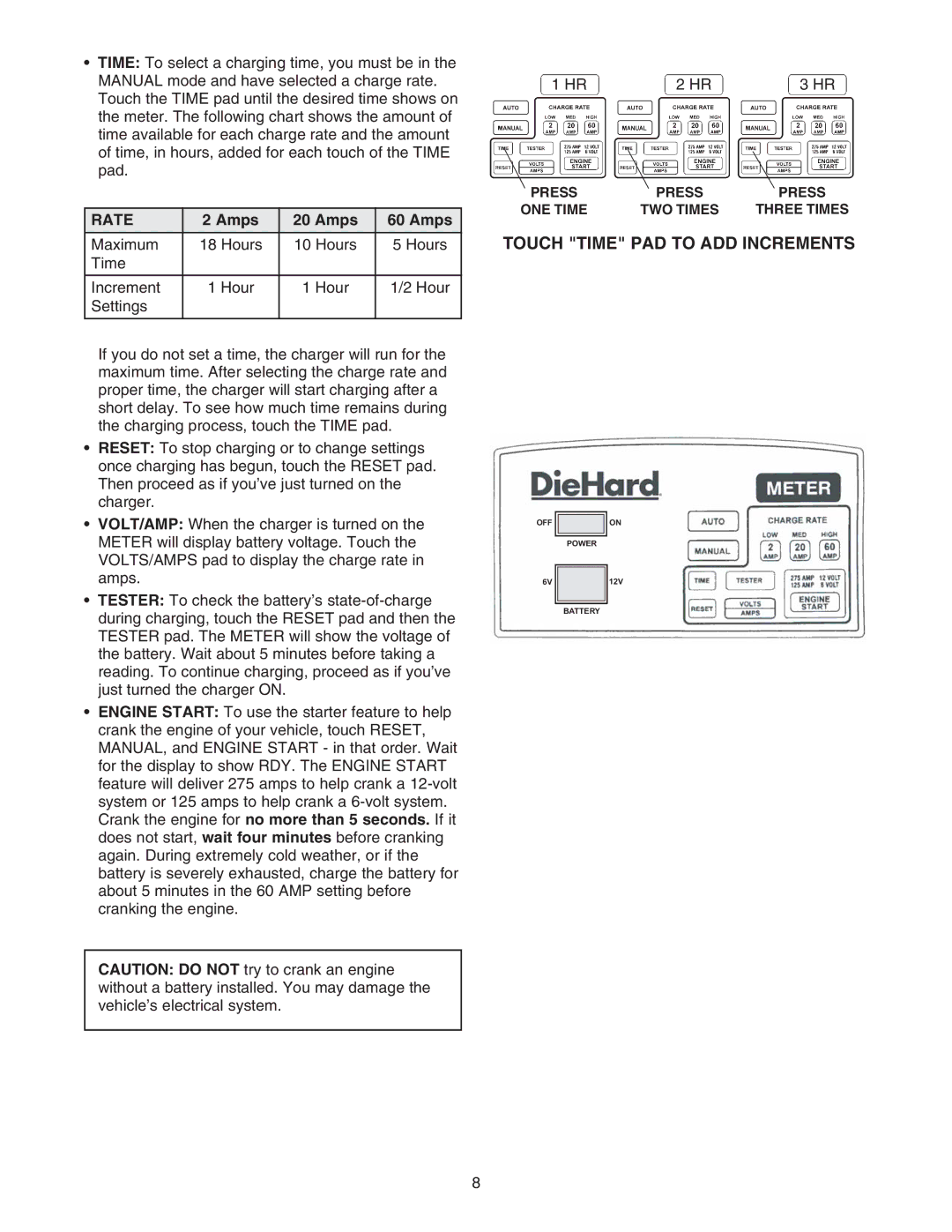 Sears 200.71232 owner manual Rate, Amps 