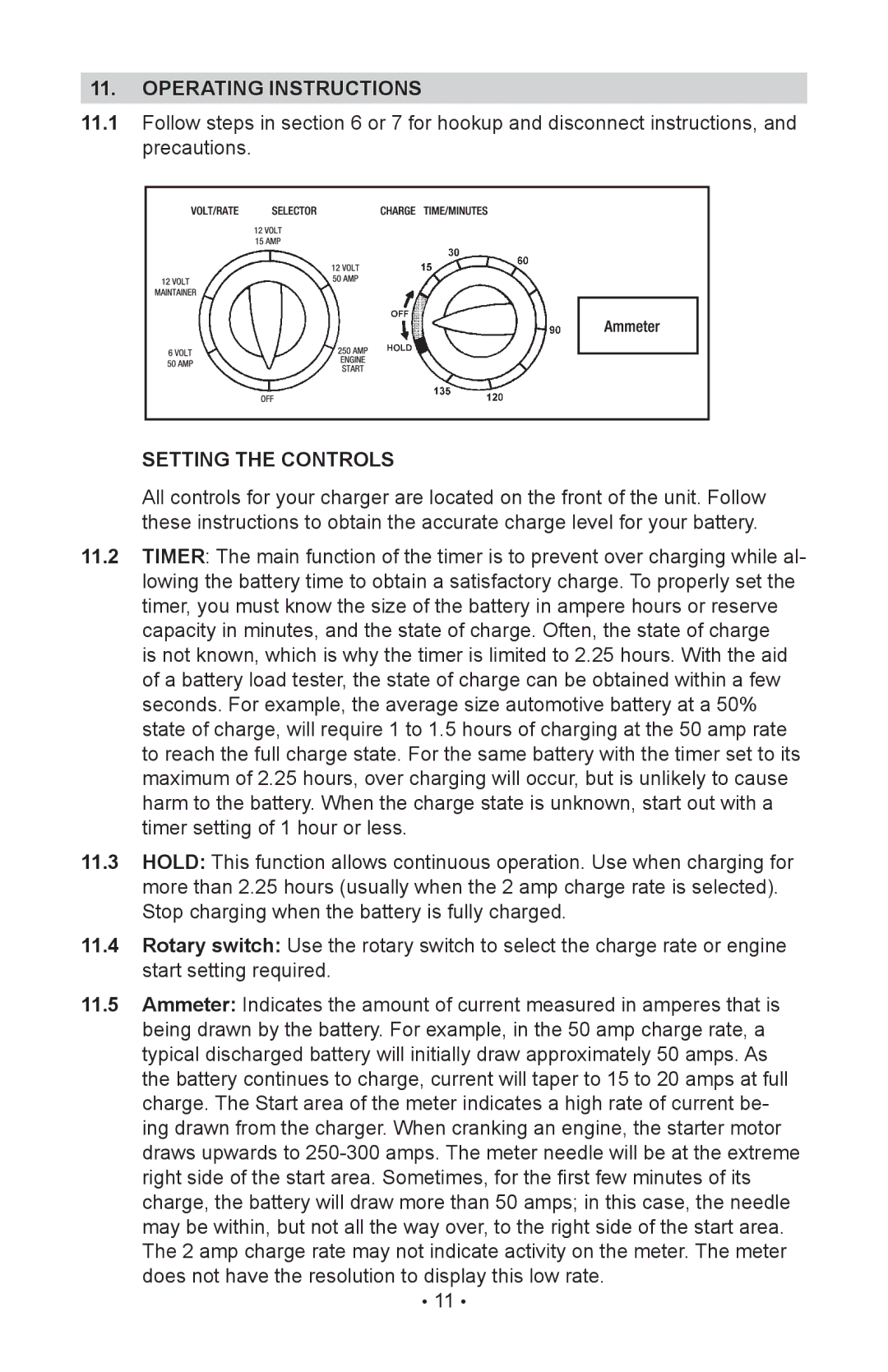 Sears 200.71240 operating instructions Setting the Controls 