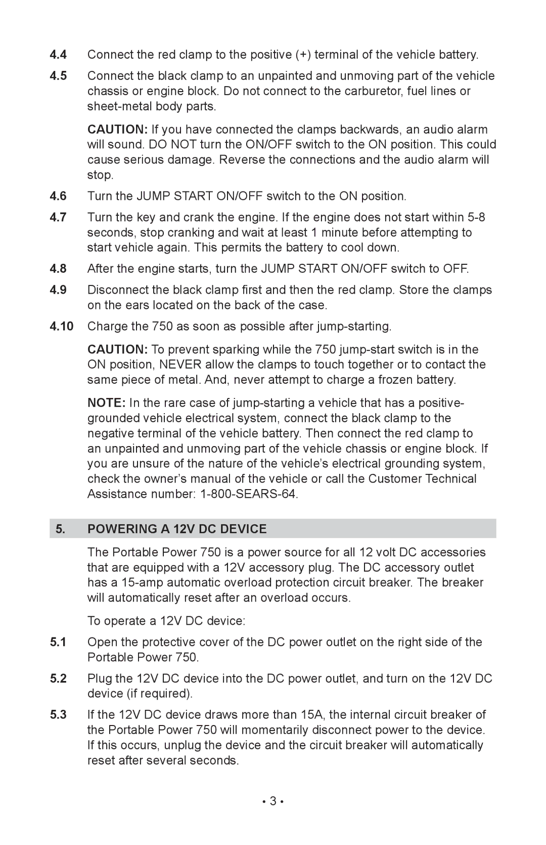 Sears 200.71486 manual Powering a 12v dc device 