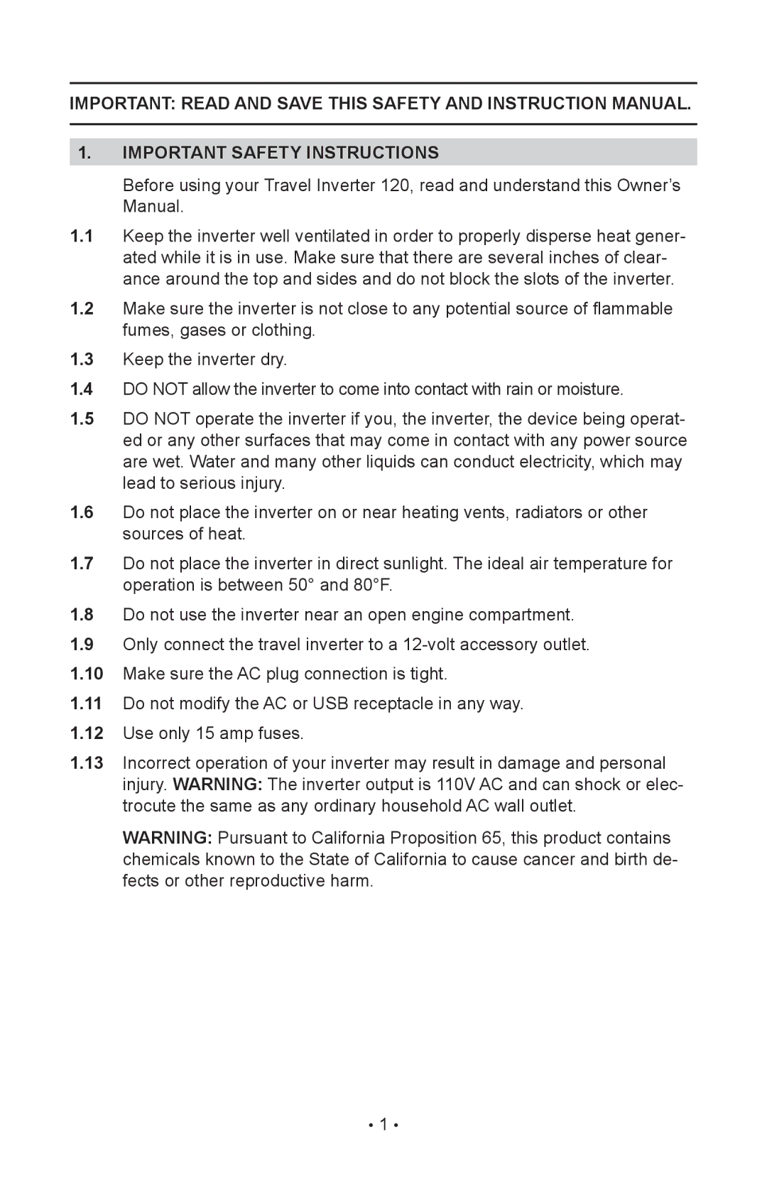 Sears 200.71520 operating instructions Important safety instructions 