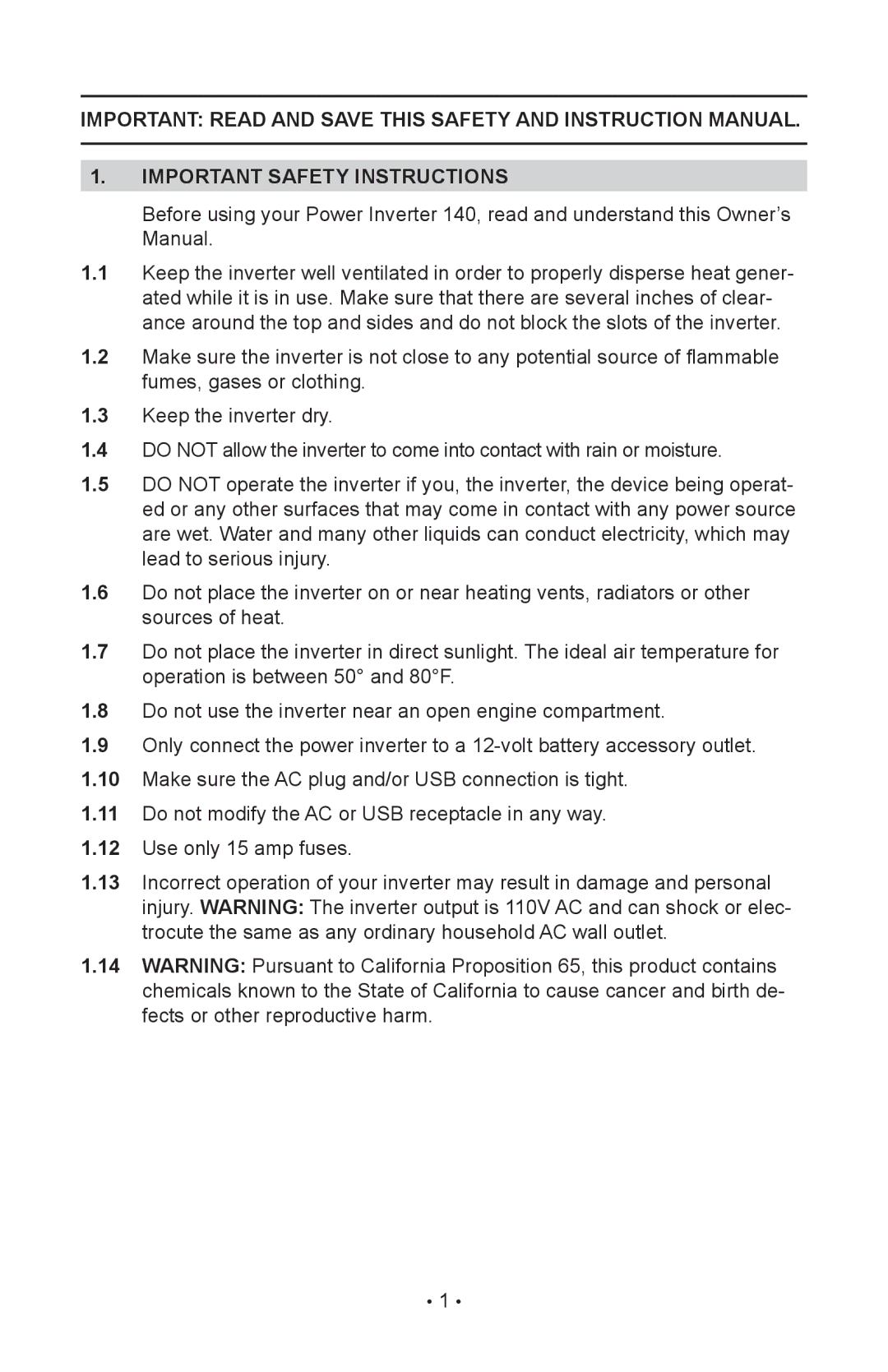 Sears 200.71522 operating instructions Important safety instructions 