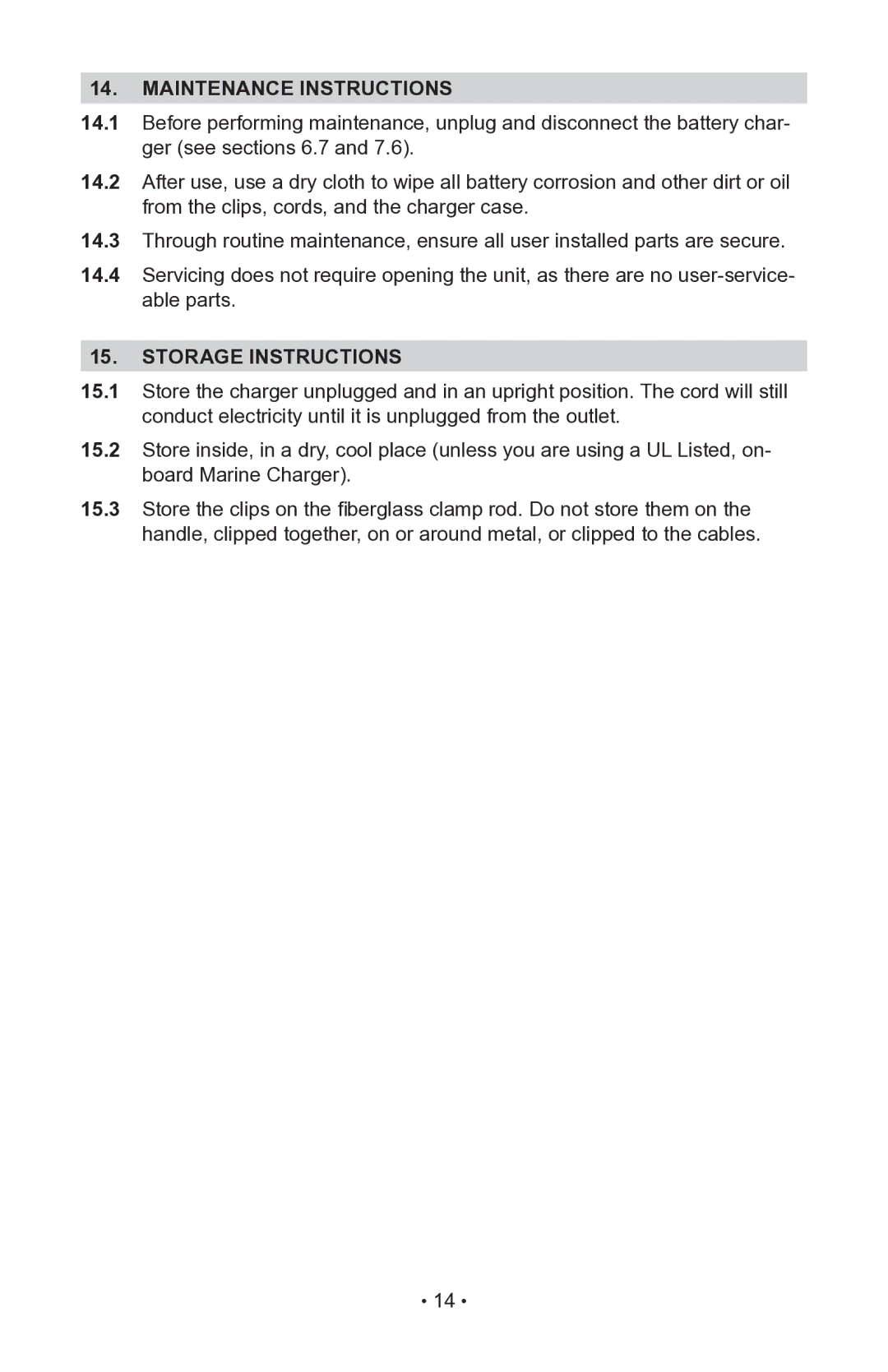 Sears 200.71991 operating instructions Maintenance instructions, Storage instructions 