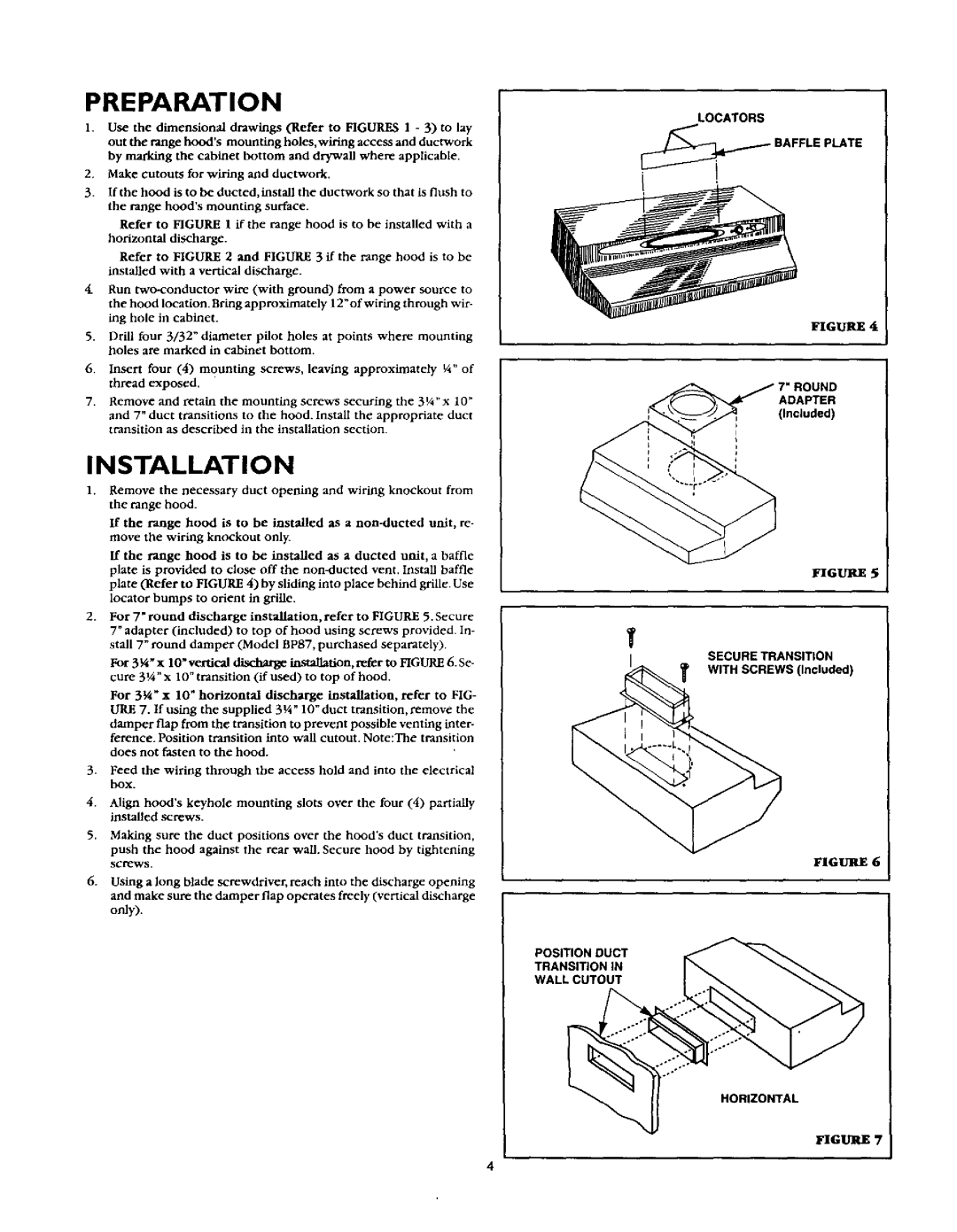 Sears 233.52157, 233.52153, 233.52059, 233.52053, 233.52152 Preparation, Stallatio N, For Vertical, Refer to, Remove 