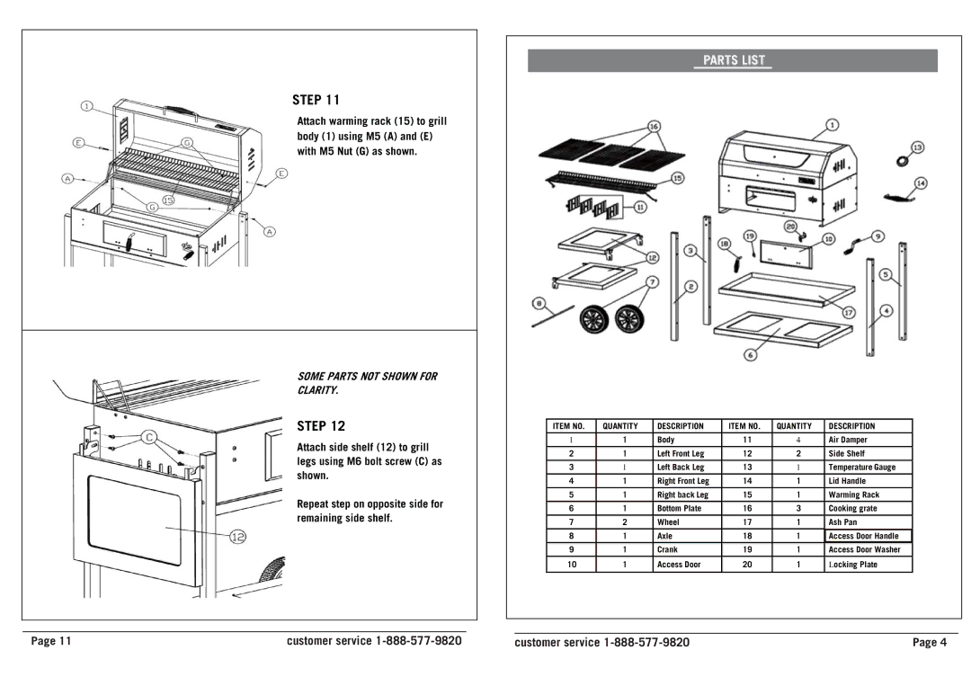 Sears 23670/0-04651145-7 owner manual Parts List, Item no Quantity Description 