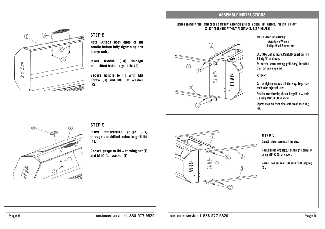 Sears 23670/0-04651145-7 owner manual Assembly Instructions, Do not Assemble Without ASSISTANCE. GET a Helper 