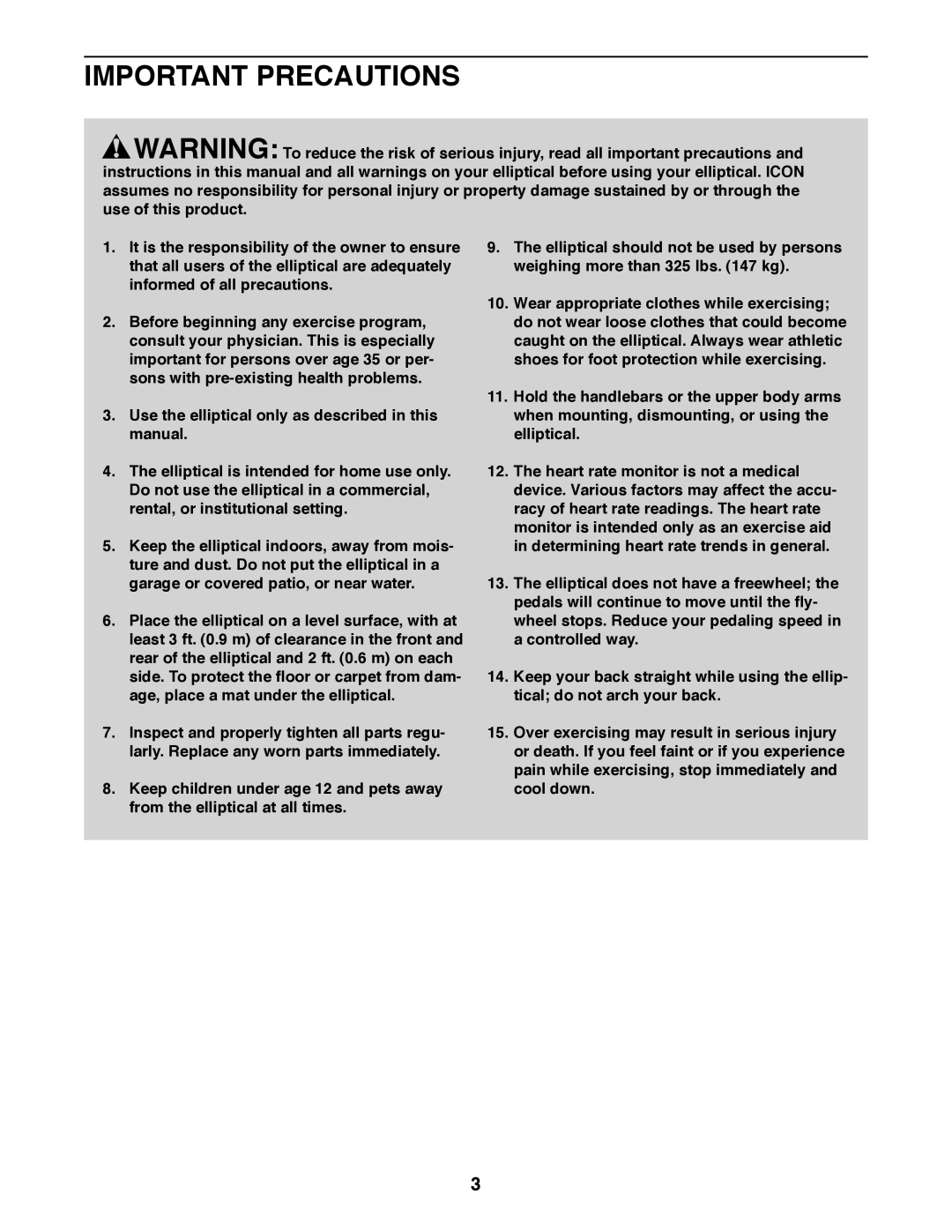 Sears 23897 user manual Important Precautions 