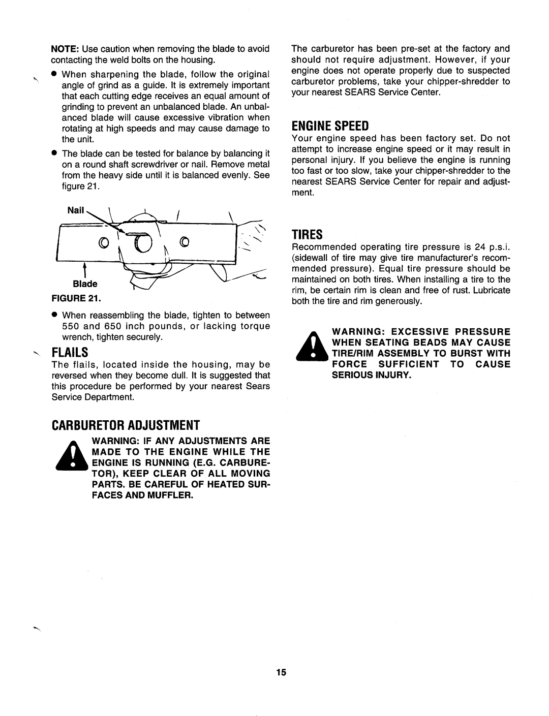 Sears 247-795890 manual 