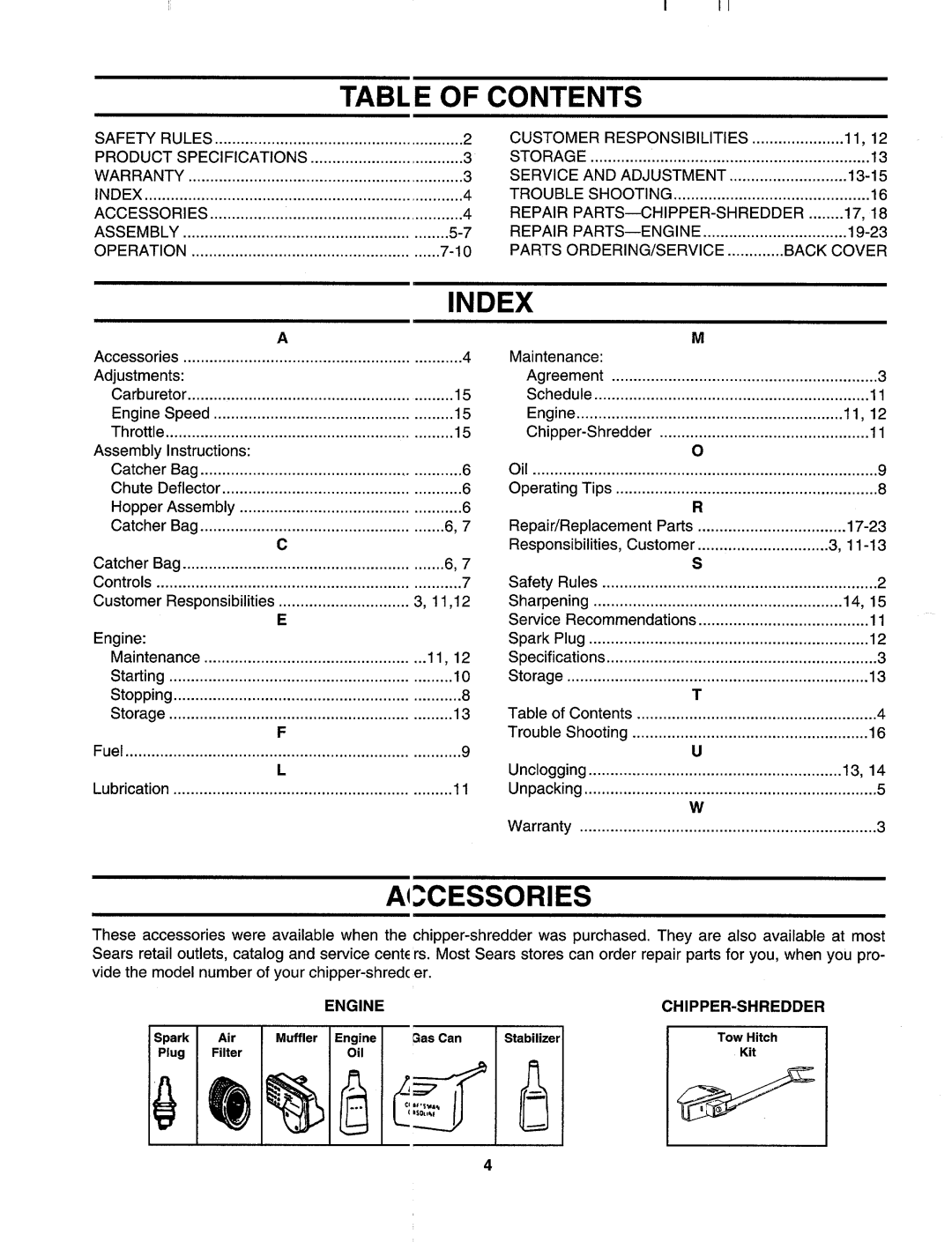 Sears 247-795890 manual 